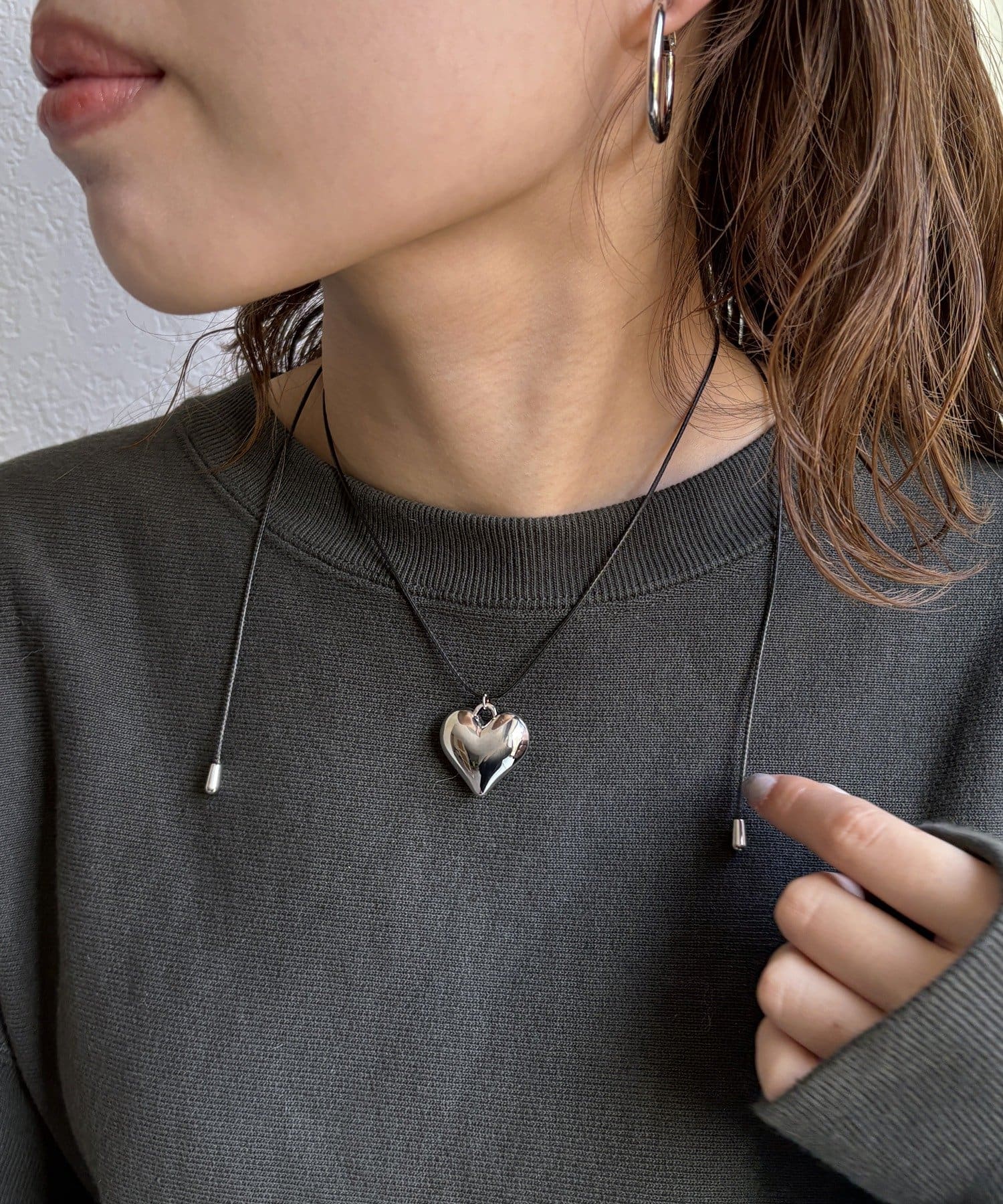 Lattice(ラティス) ハートコードネックレス