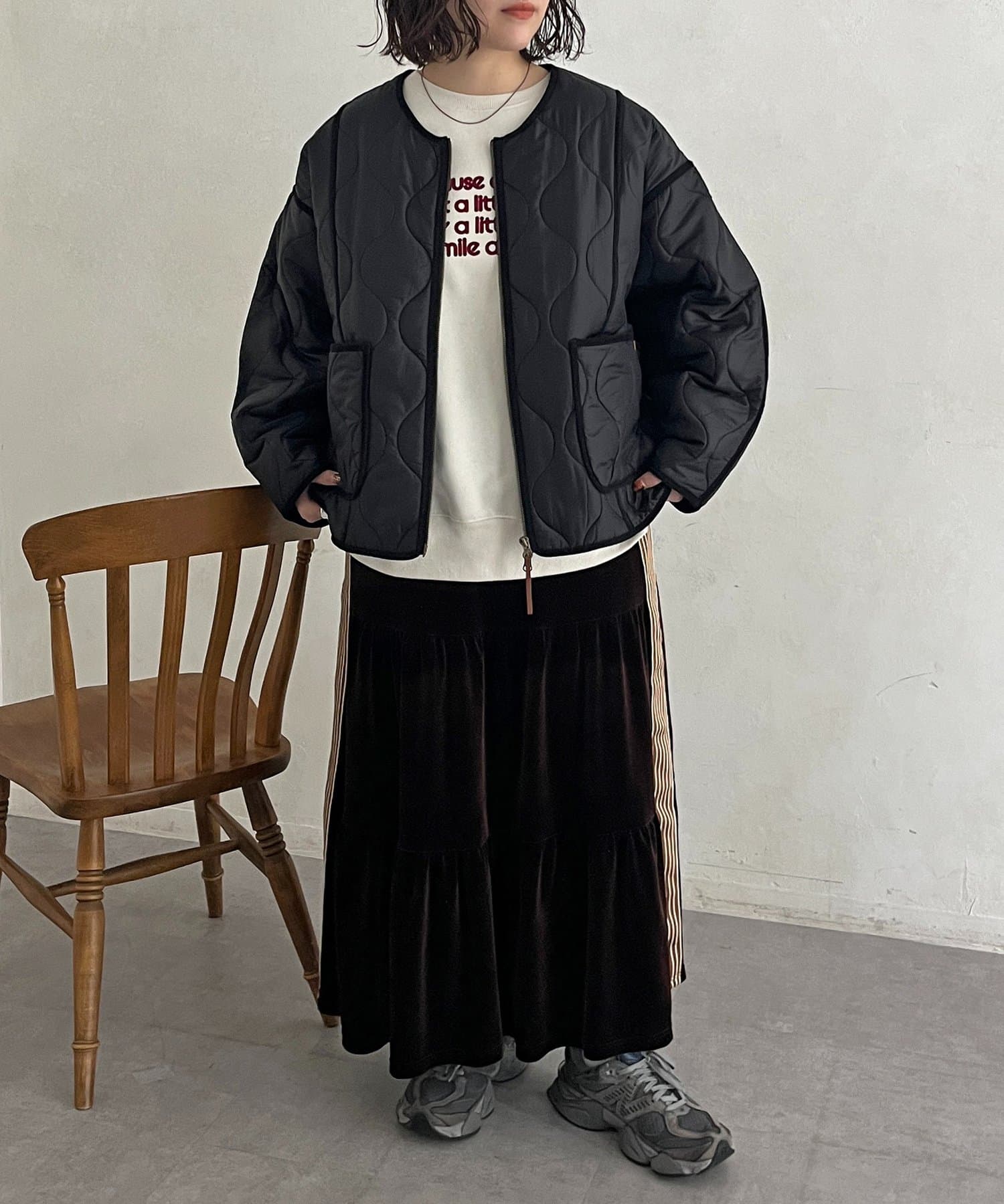 CPCM(シーピーシーエム) 切替キルティングジャケット