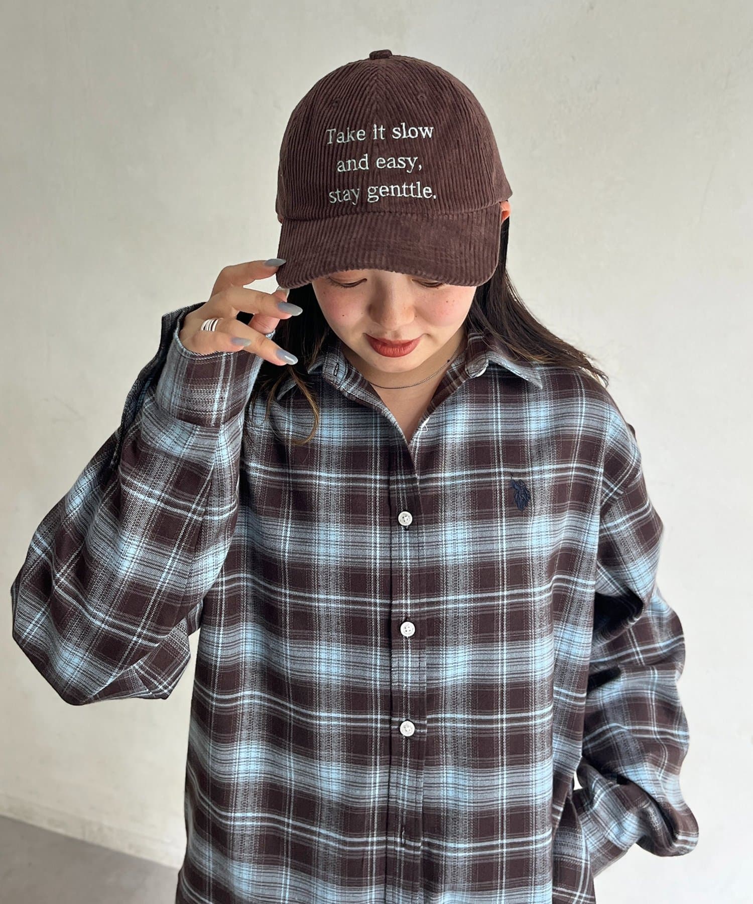 CPCM(シーピーシーエム) コーデュロイロゴキャップ