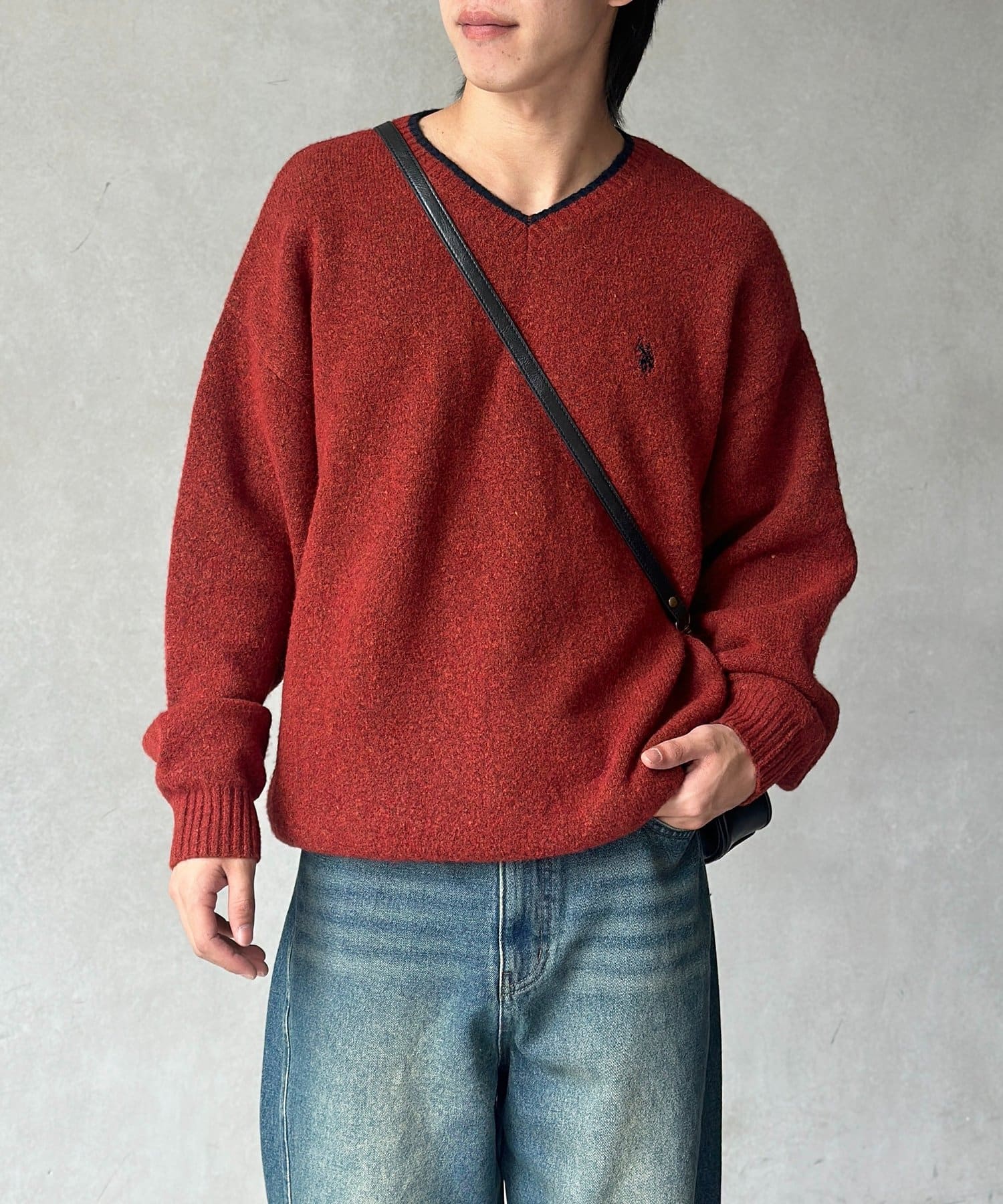 CPCM(シーピーシーエム) 【U.S. POLO ASSN. 】Vネックニットプルオーバー