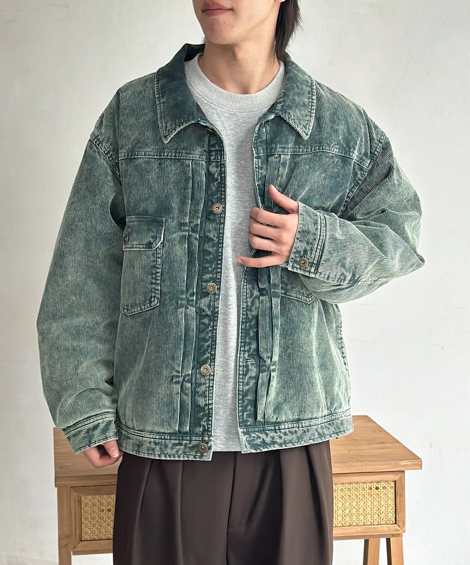 CPCM(シーピーシーエム) 裏キルトコーデュロイトラッカージャケット