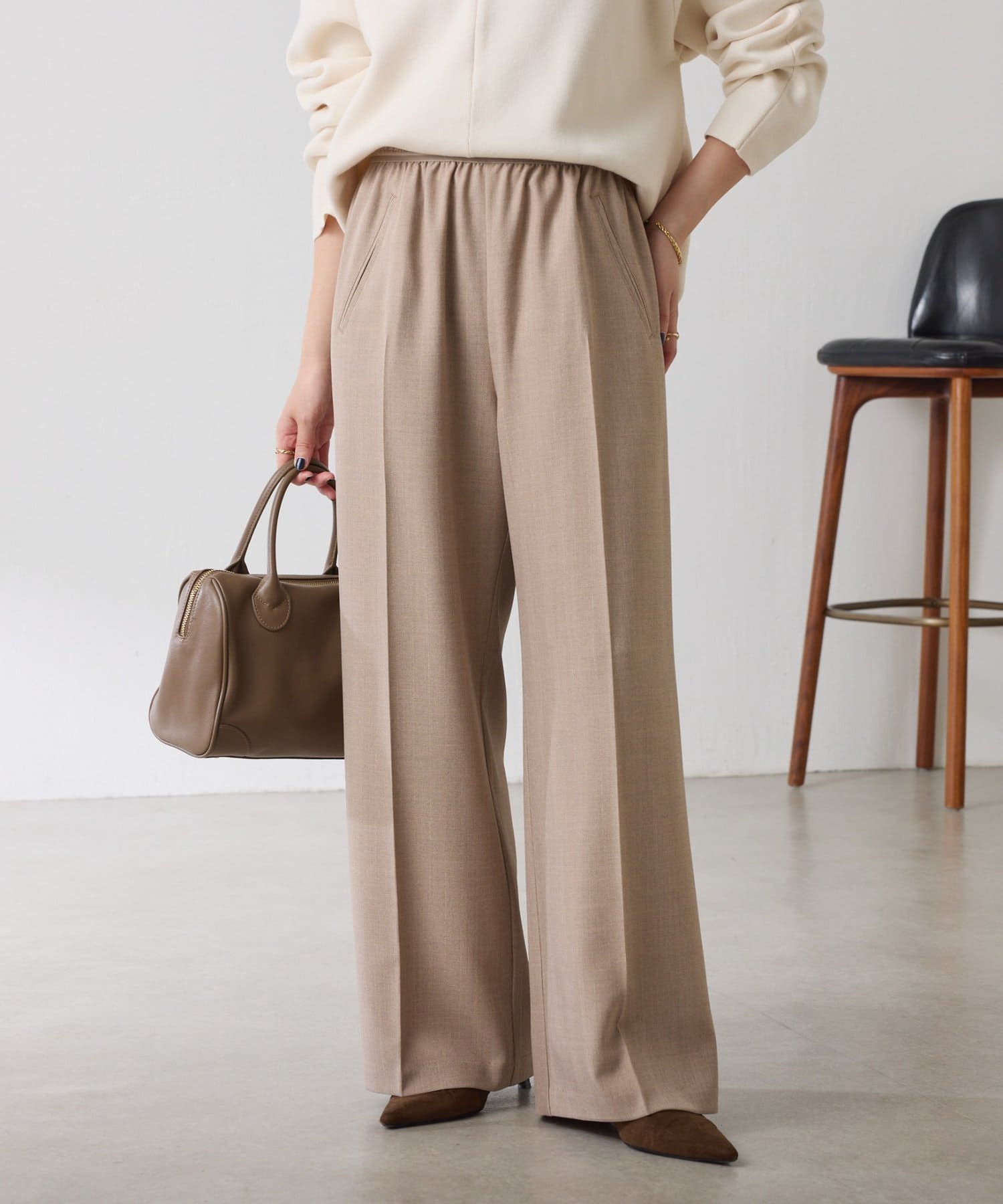 COLLAGE GALLARDAGALANTE(コラージュ ガリャルダガランテ) 【人気シリーズ】ラメストライプゴムベルトパンツ