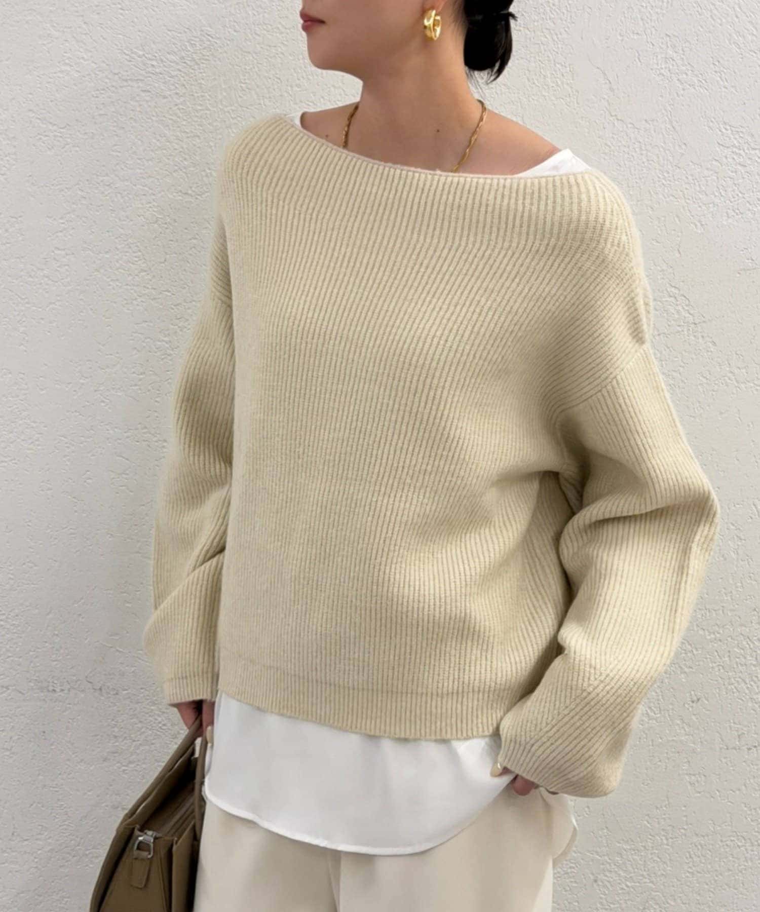 LOUNGEDRESS(ラウンジドレス) オフショルニット