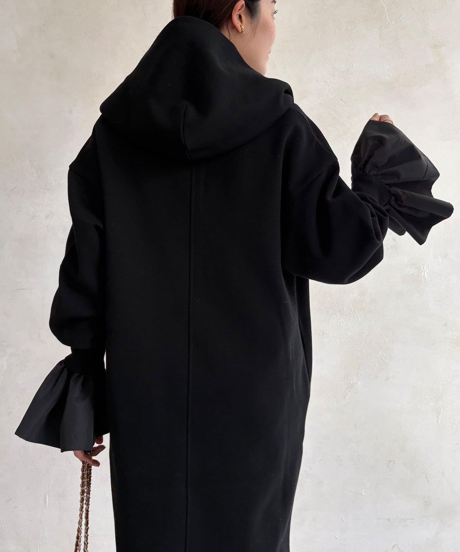 DOUDOU(ドゥドゥ) 【WEB限定】フーディーワンピース