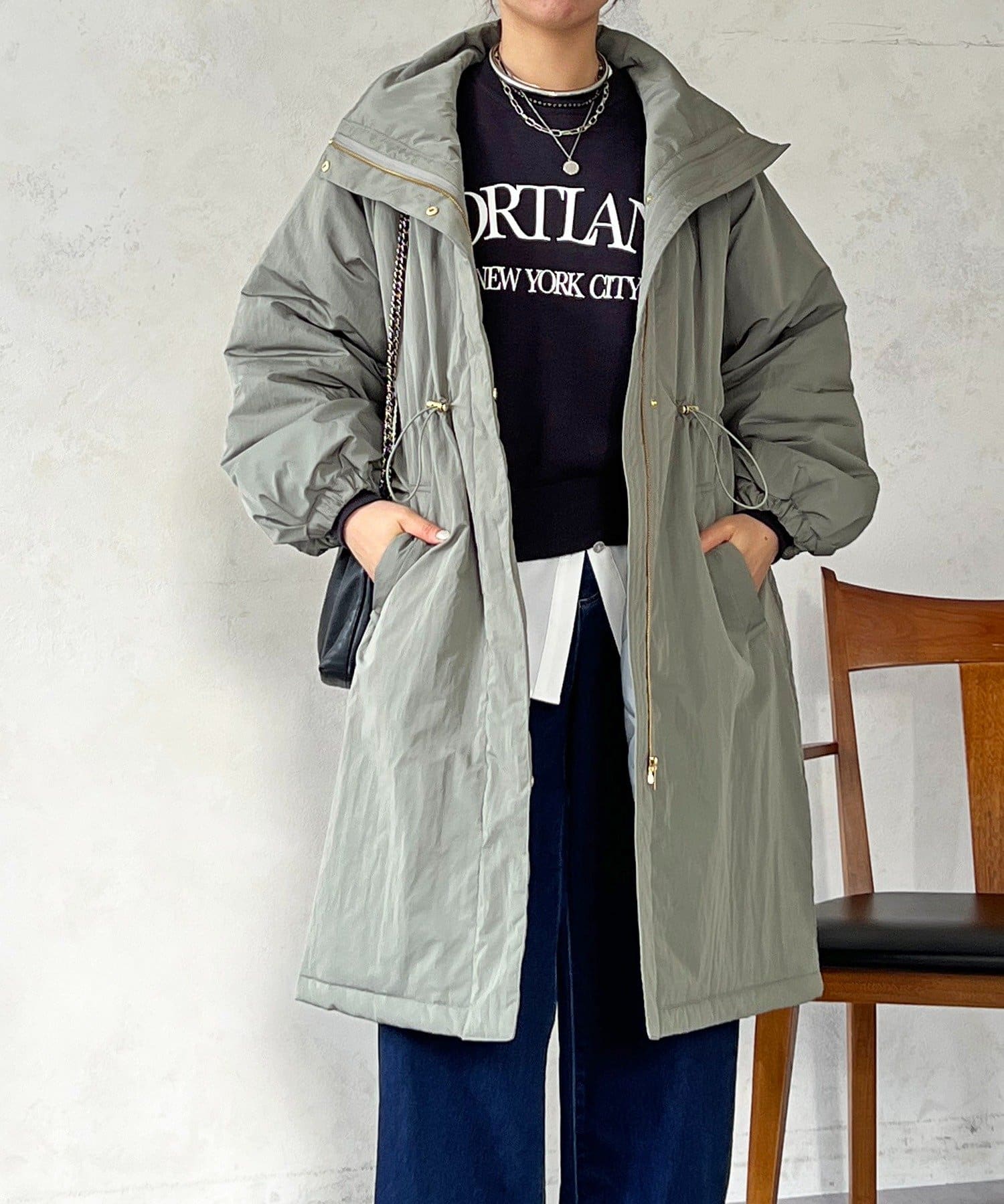 Croisiere(クロジエール) ウエストドロストロングコート