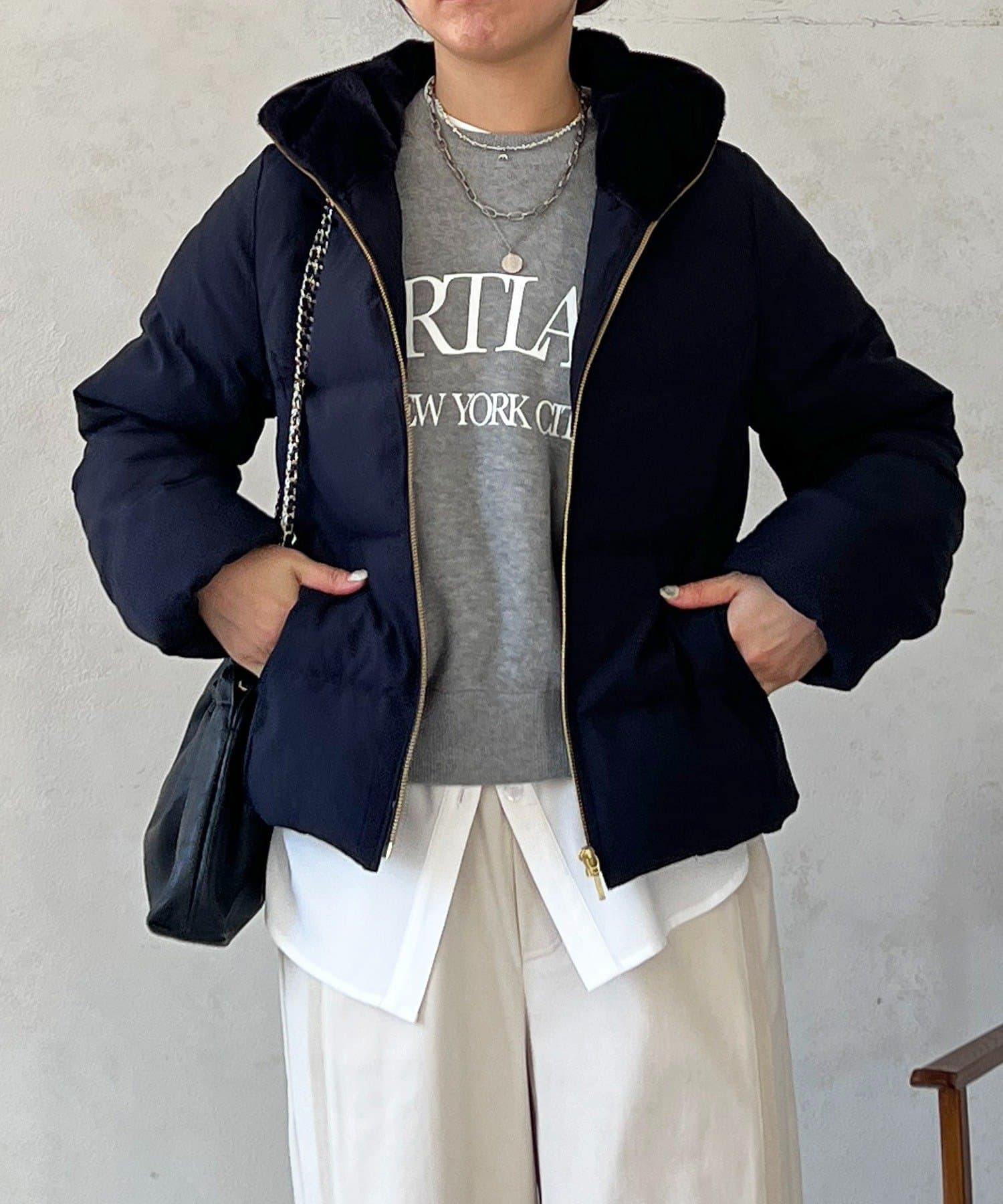 Croisiere(クロジエール) ファーフードコンパクトダウン