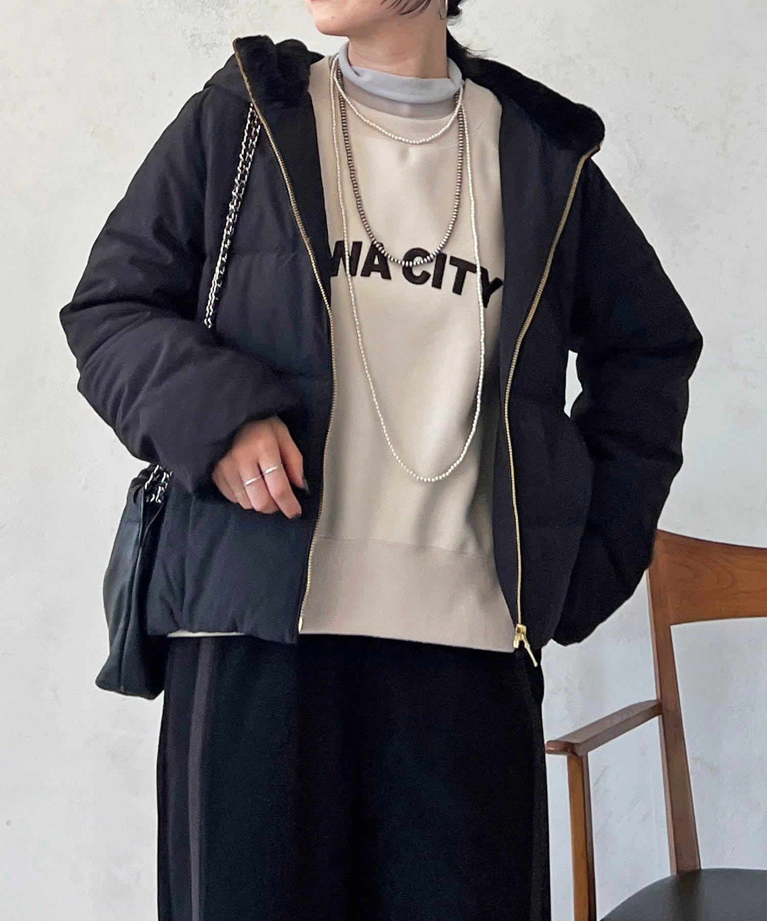 Croisiere(クロジエール) ファーフードコンパクトダウン