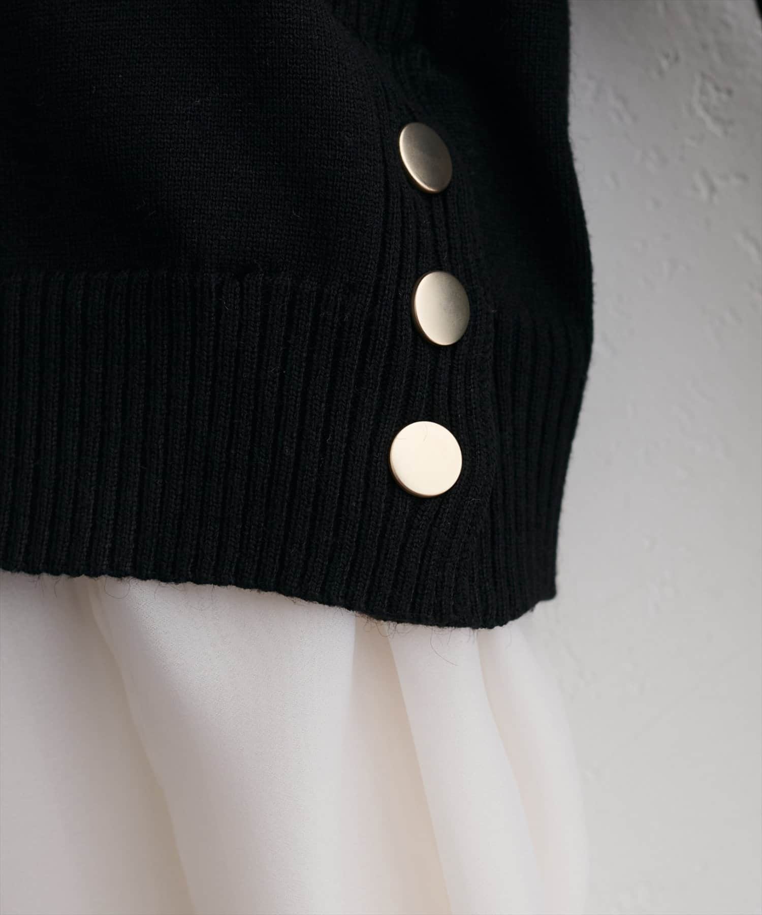 natural couture(ナチュラルクチュール) 取り外し裾フリル付きニット