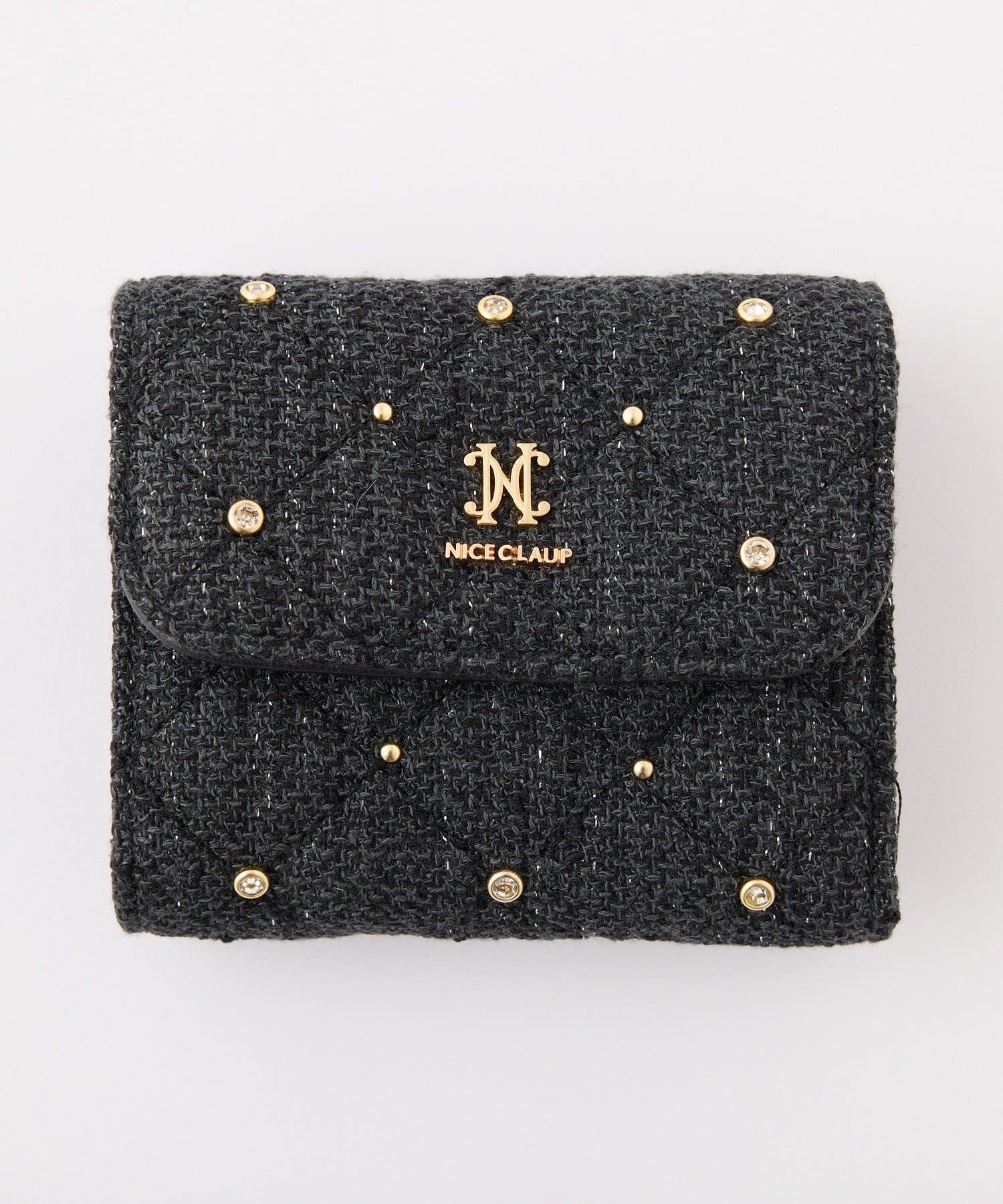 one after another NICE CLAUP(ワンアフターアナザー ナイスクラップ) 【HolidayCollection】ビジュースタッズウォレット