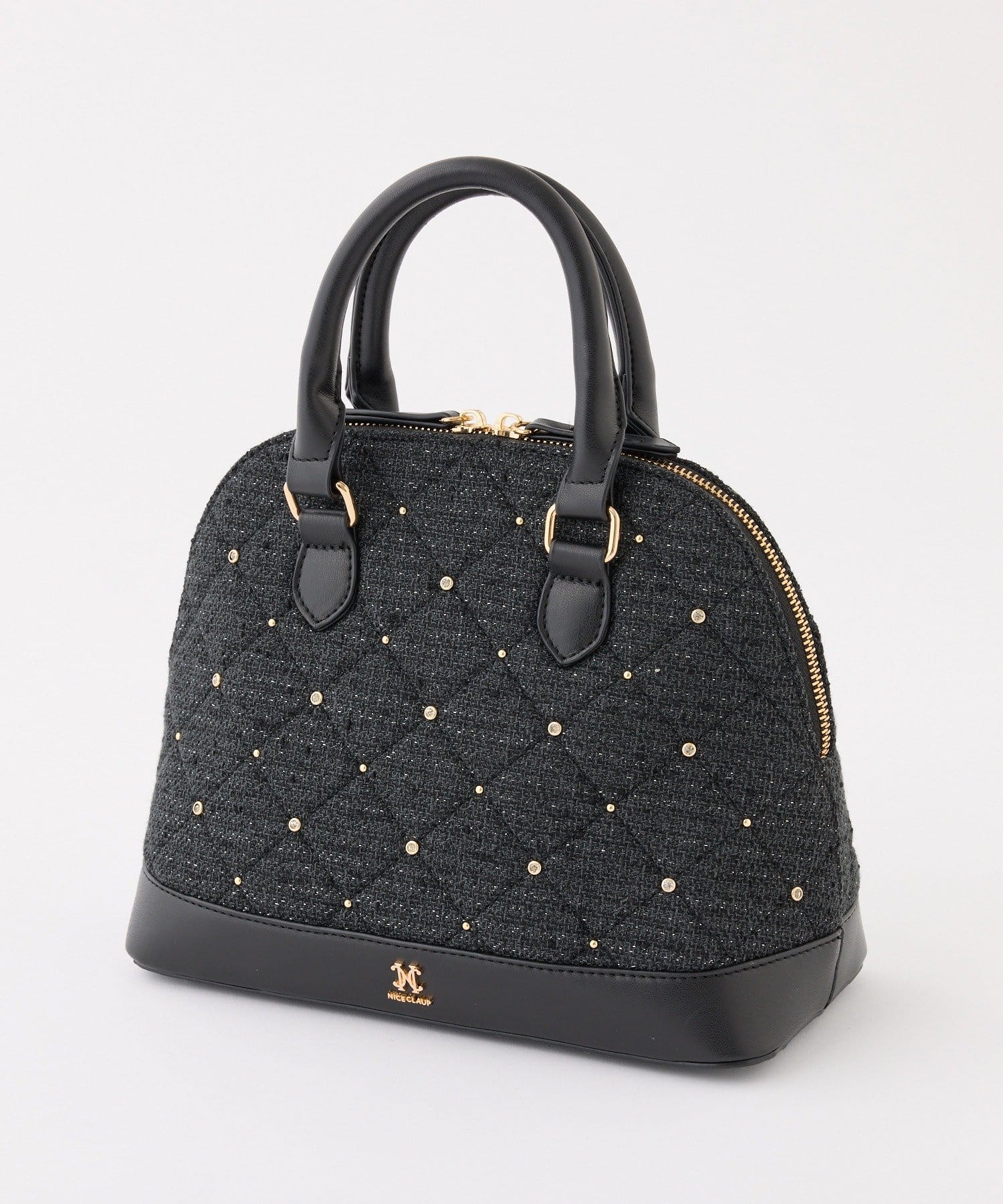 one after another NICE CLAUP(ワンアフターアナザー ナイスクラップ) 【HolidayCollection】ビジュースタッズハンドバッグ