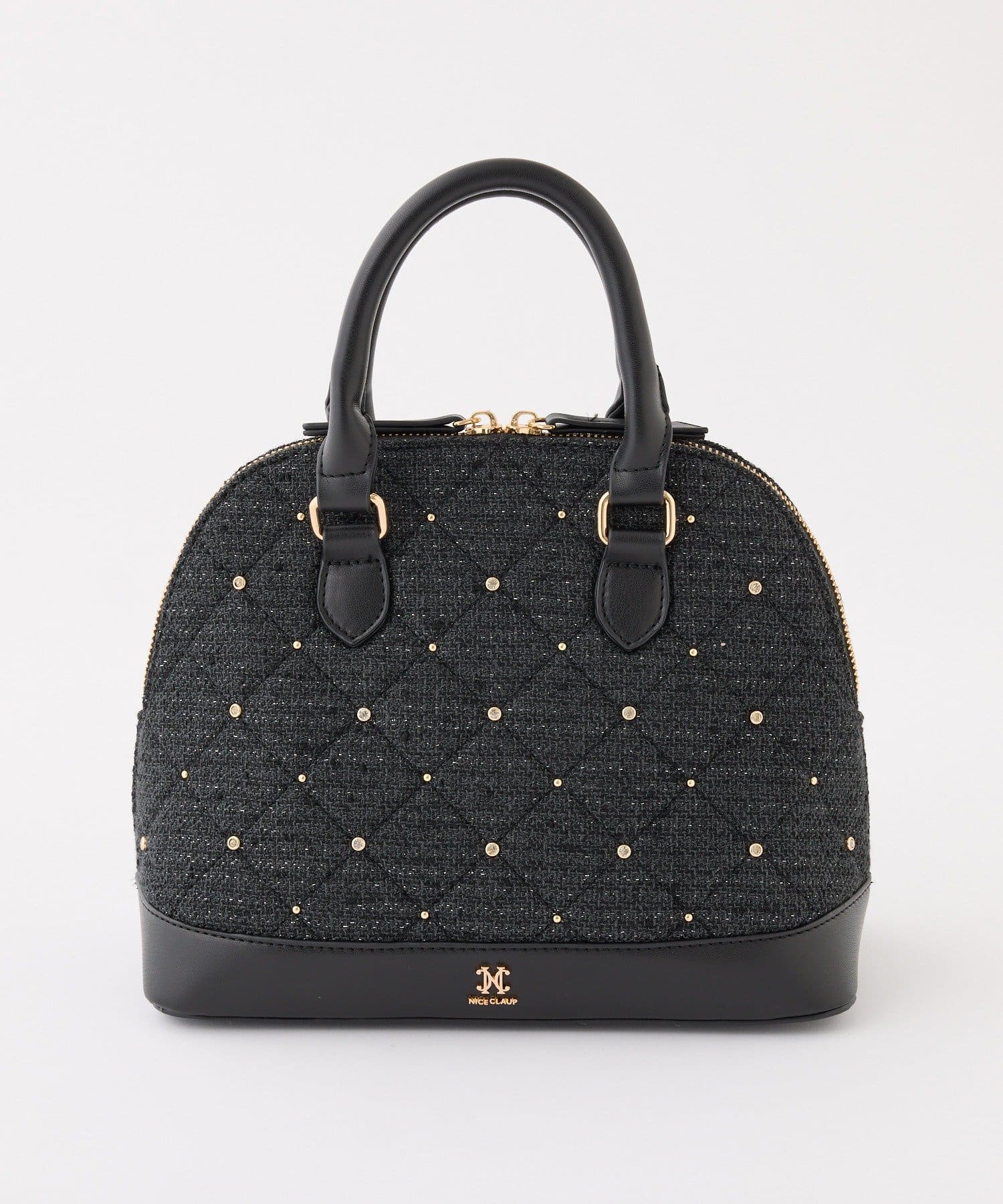 one after another NICE CLAUP(ワンアフターアナザー ナイスクラップ) 【HolidayCollection】ビジュースタッズハンドバッグ