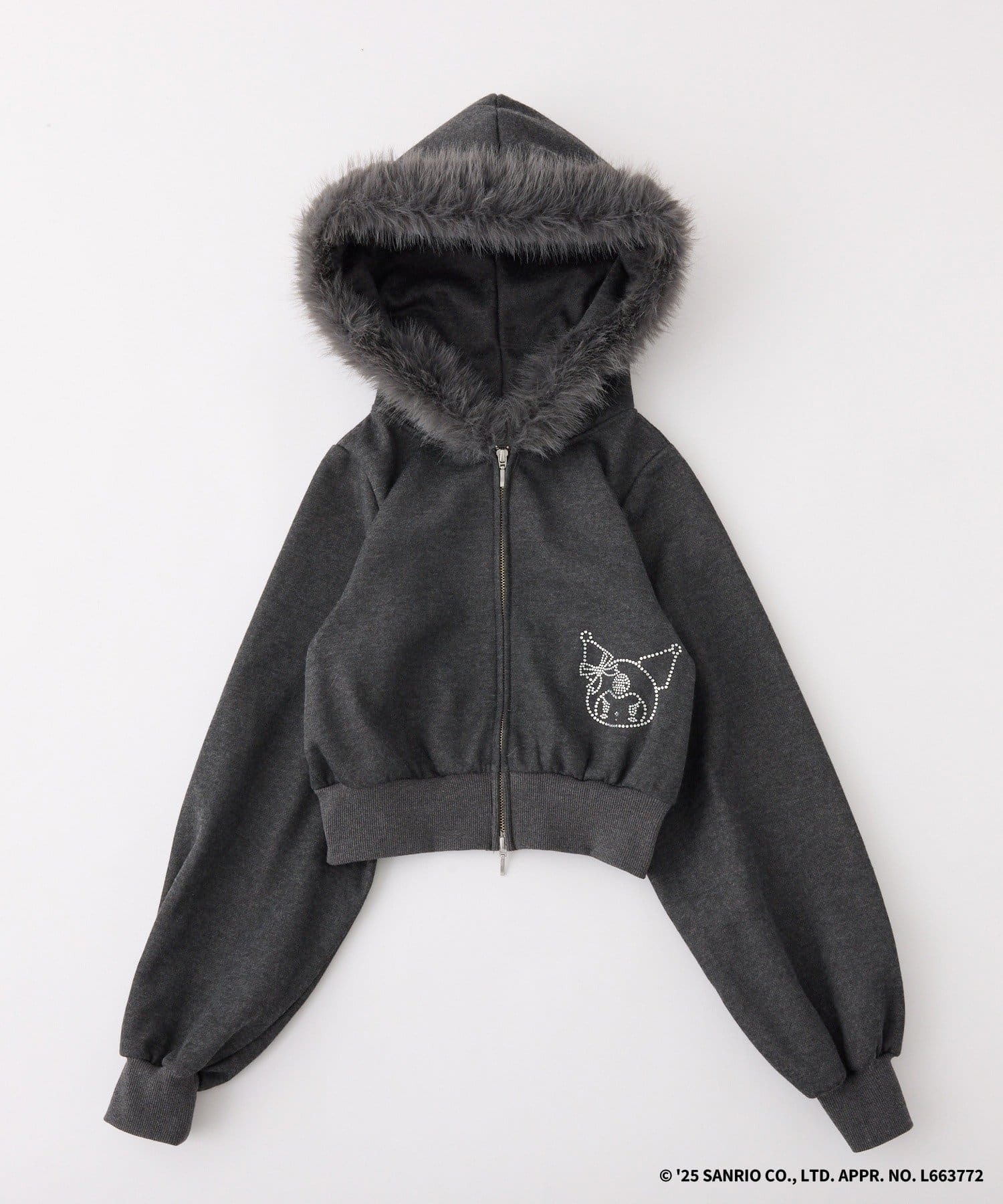 one after another NICE CLAUP(ワンアフターアナザー ナイスクラップ) 【マイメロディ／クロミコラボ】ファー付きパーカー
