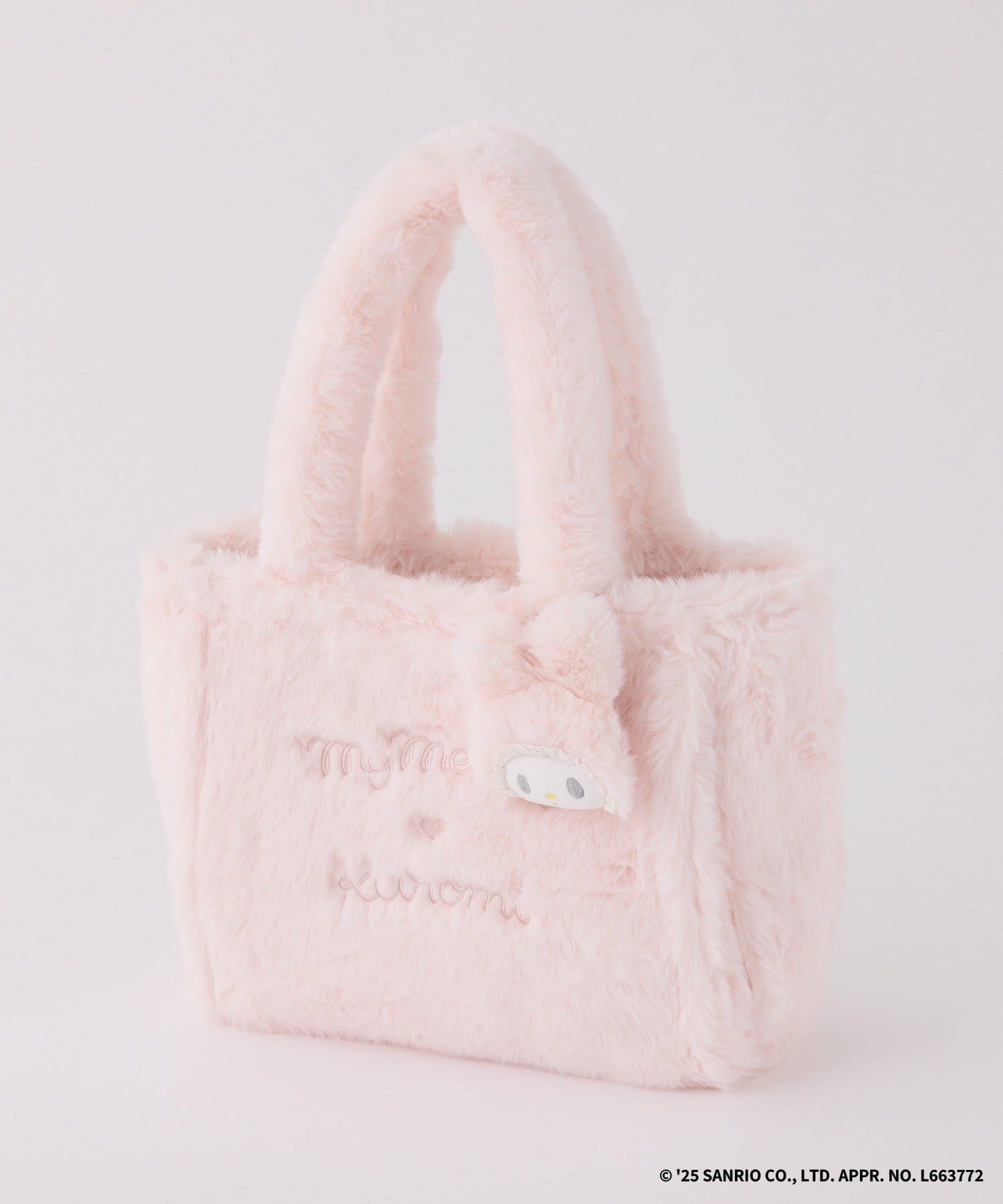 one after another NICE CLAUP(ワンアフターアナザー ナイスクラップ) 【マイメロディ／クロミコラボ】チャーム付きファーミニトートバッグ