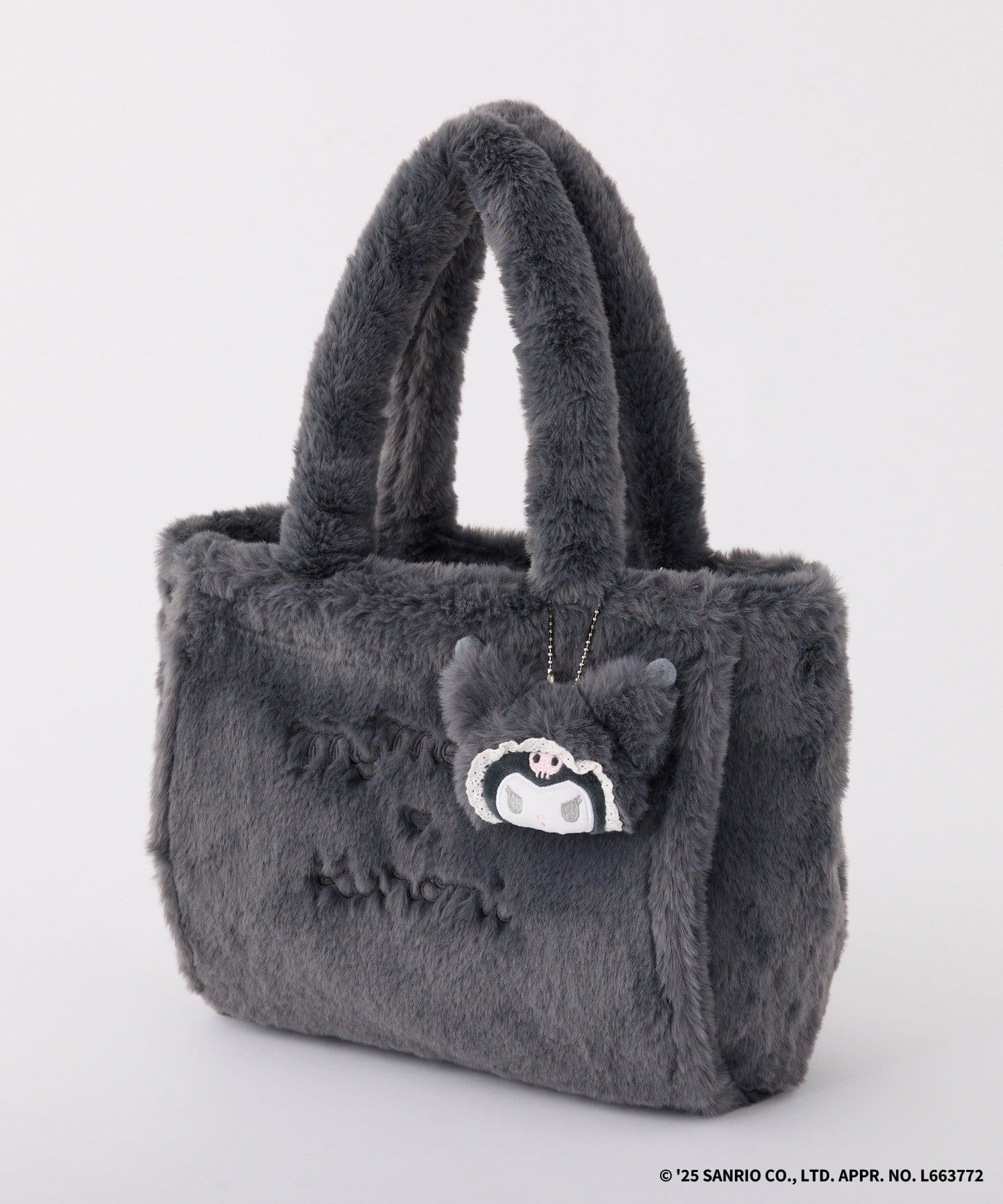 one after another NICE CLAUP(ワンアフターアナザー ナイスクラップ) 【マイメロディ／クロミコラボ】チャーム付きファーミニトートバッグ