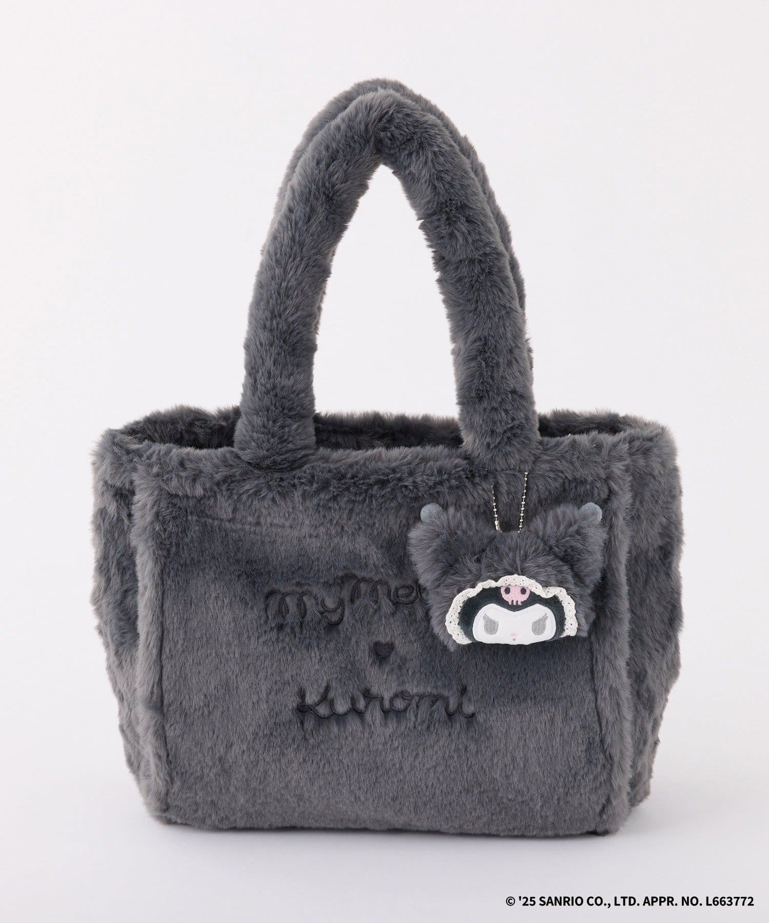 one after another NICE CLAUP(ワンアフターアナザー ナイスクラップ) 【マイメロディ／クロミコラボ】チャーム付きファーミニトートバッグ