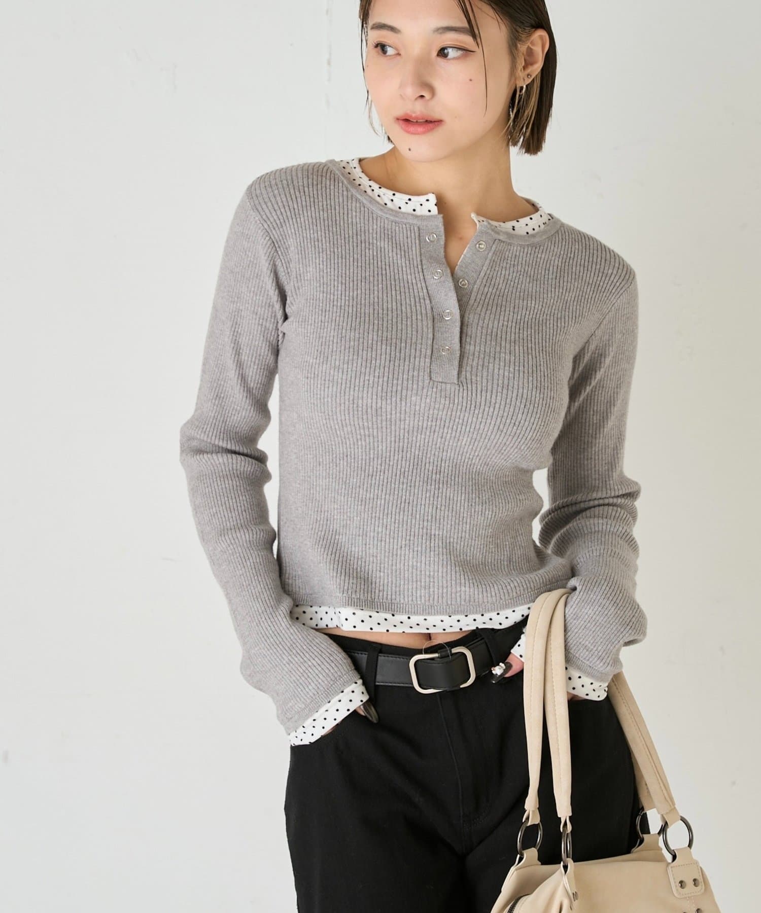 WHO’S WHO gallery(フーズフーギャラリー) 【WEB限定カラーあり】LAYERED HENLEY KINT