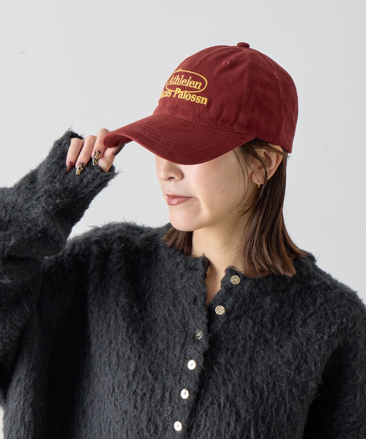 -goocy-(グーシー) ラウンドロゴ刺繍キャップ