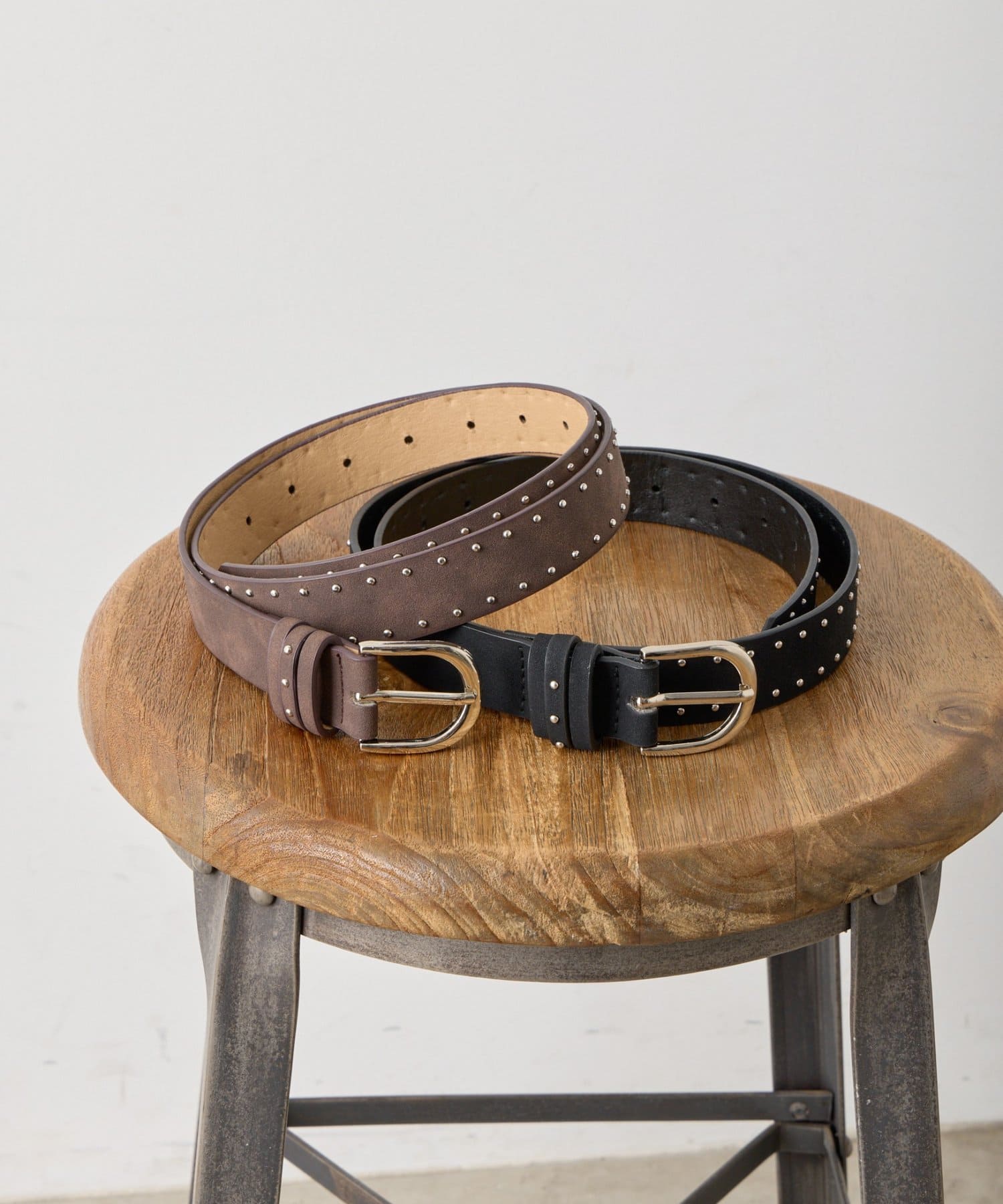 -goocy-(グーシー) スエード風スタッズベルト