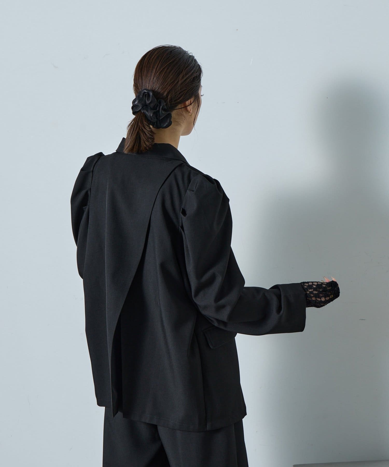 -goocy-(グーシー) 【オケージョン】パフスリーブテーラードジャケット