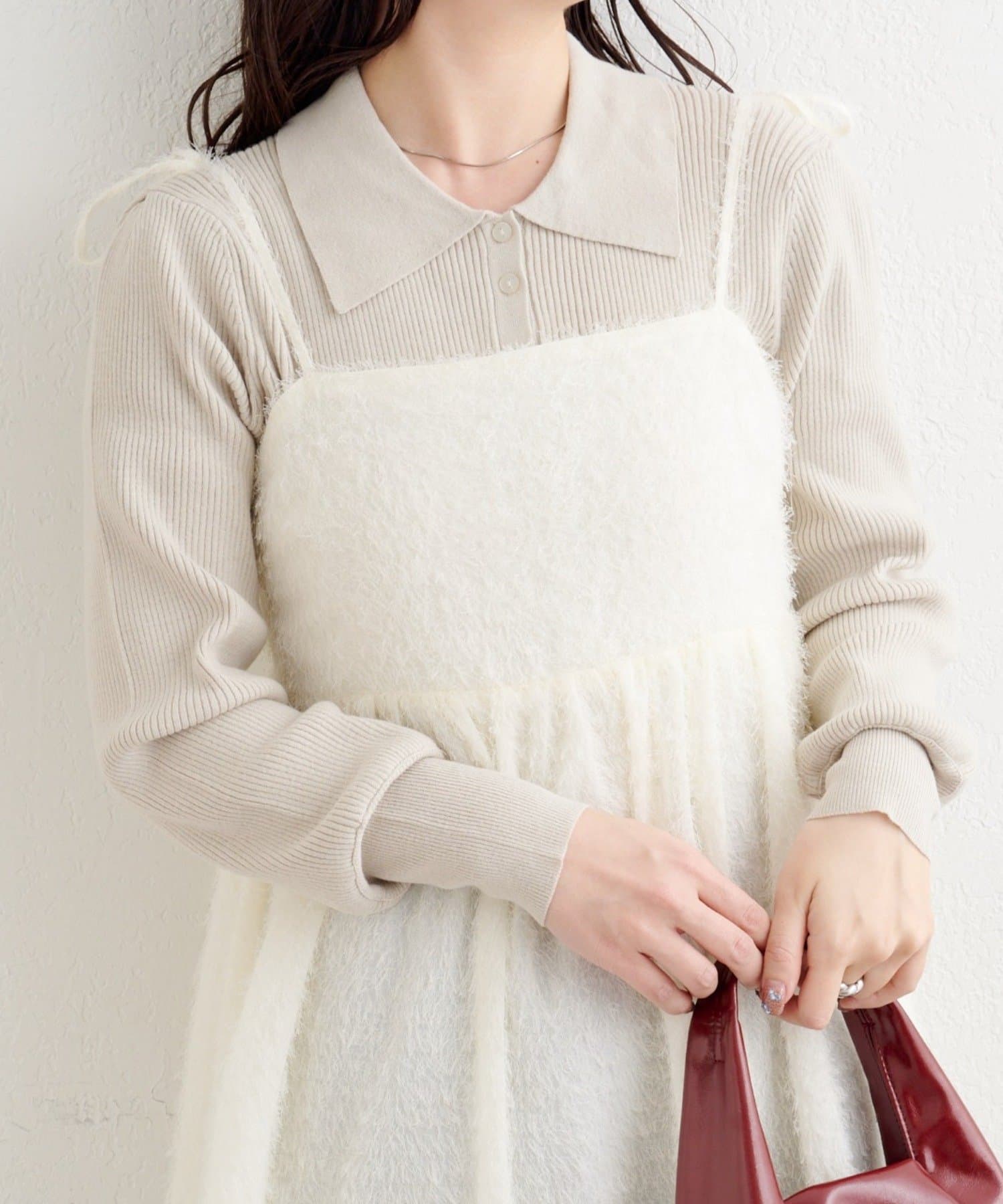 Kastane(カスタネ) 【4色展開】B ベーシックリブニットポロ