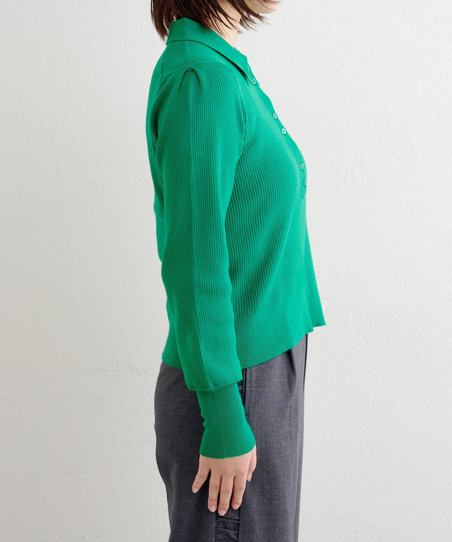 Kastane(カスタネ) 【4色展開】B ベーシックリブニットポロ