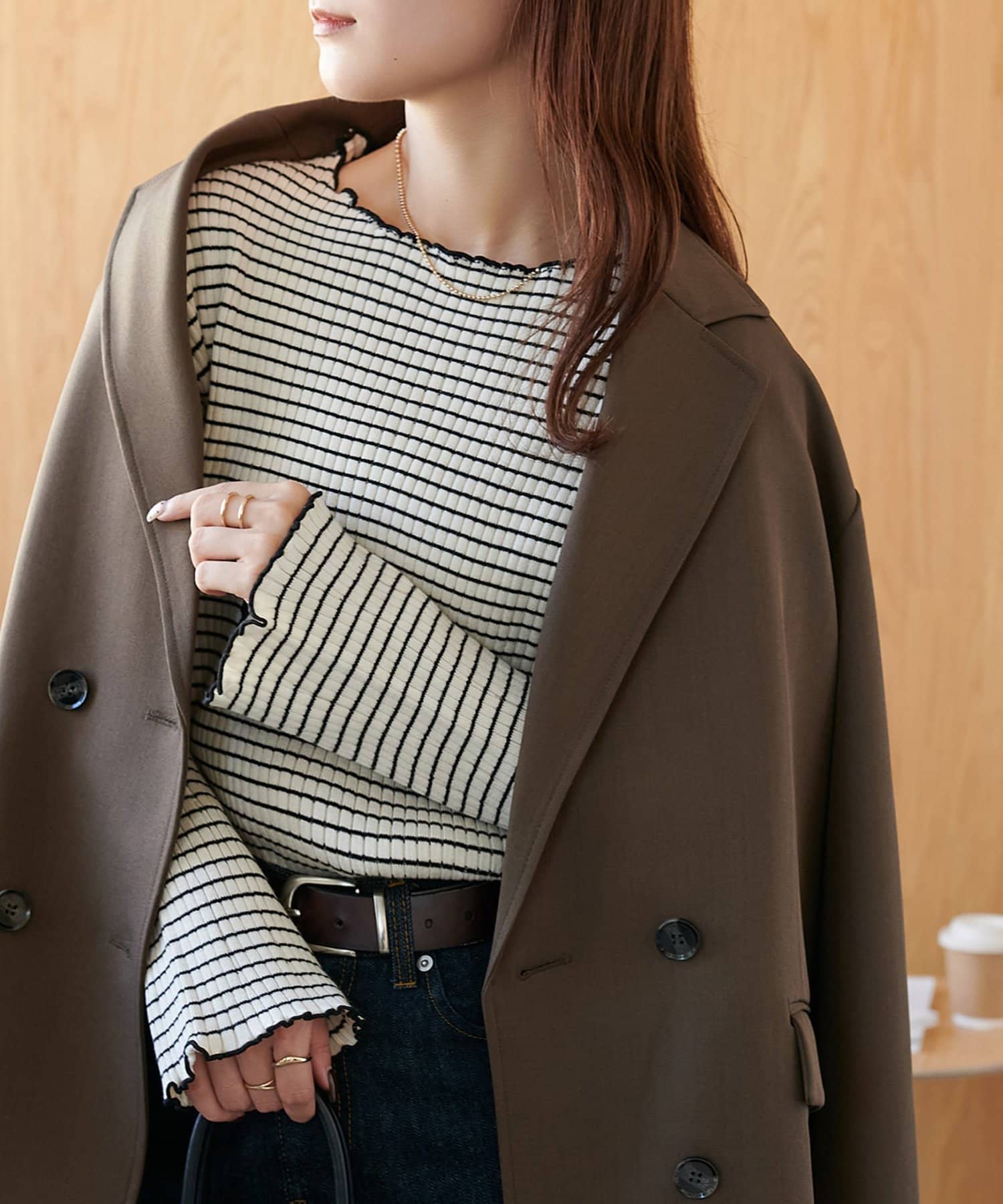 DISCOAT(ディスコート) 【万能インナー/WEB限定】リブメローニット