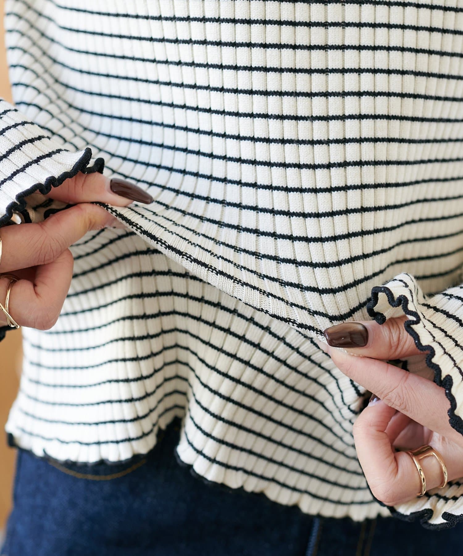 DISCOAT(ディスコート) 【万能インナー/WEB限定】リブメローニット