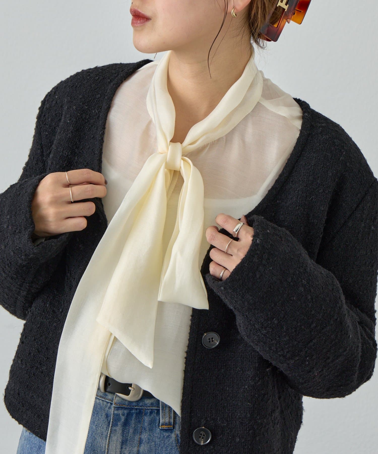 SHENERY(シーナリー) ボウタイブラウス