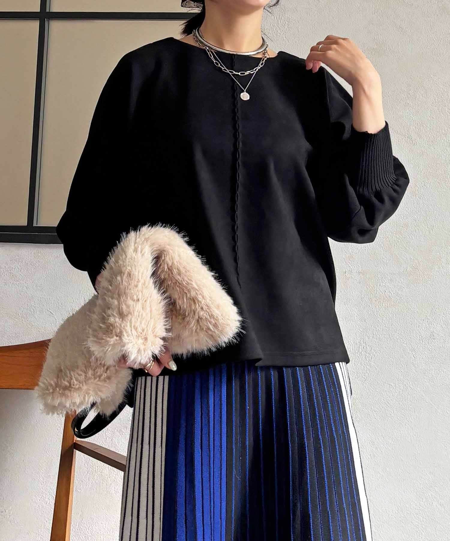 Croisiere(クロジエール) スエードドルマンプルオーバー