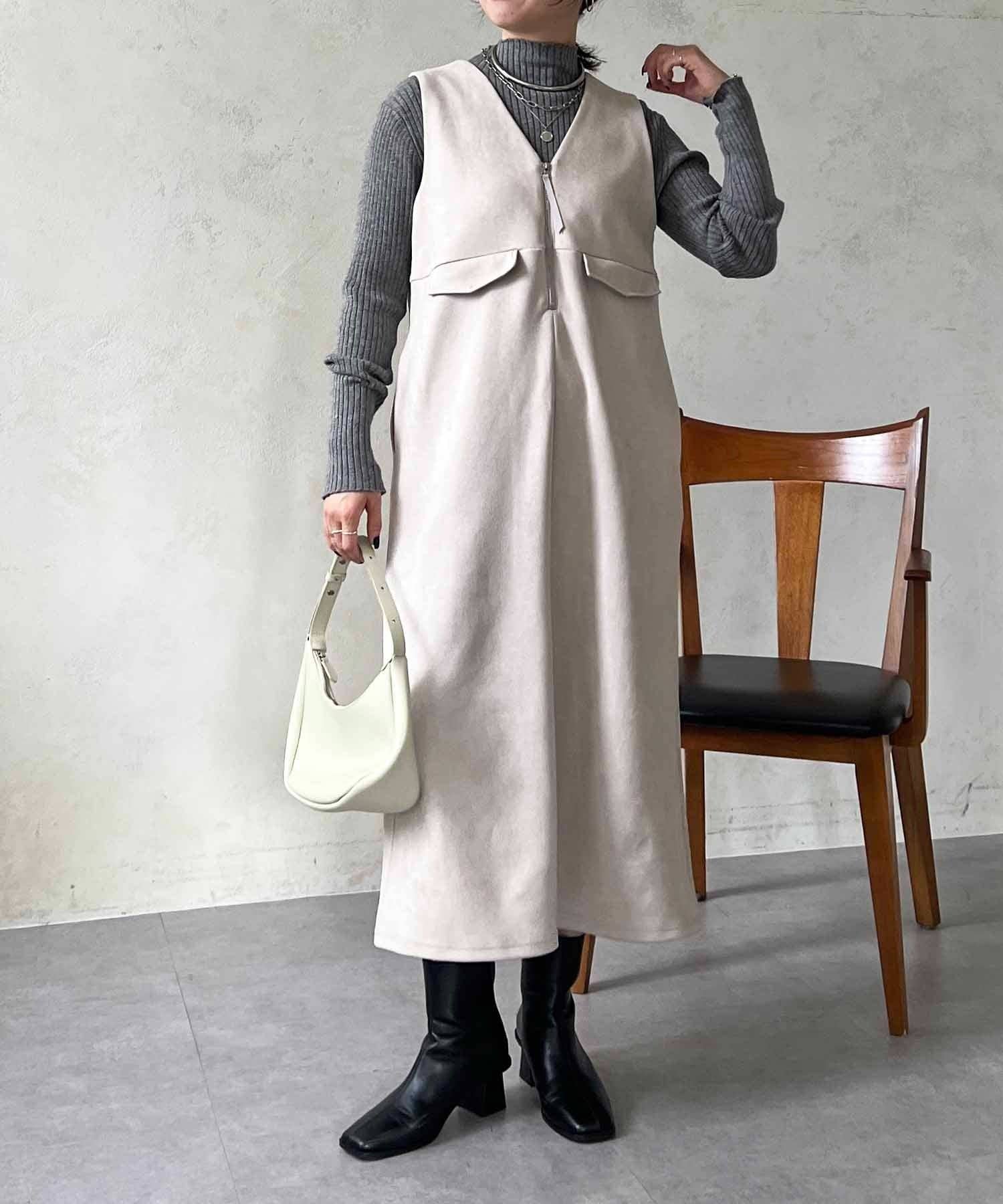 Croisiere(クロジエール) スエード2WAYワンピース