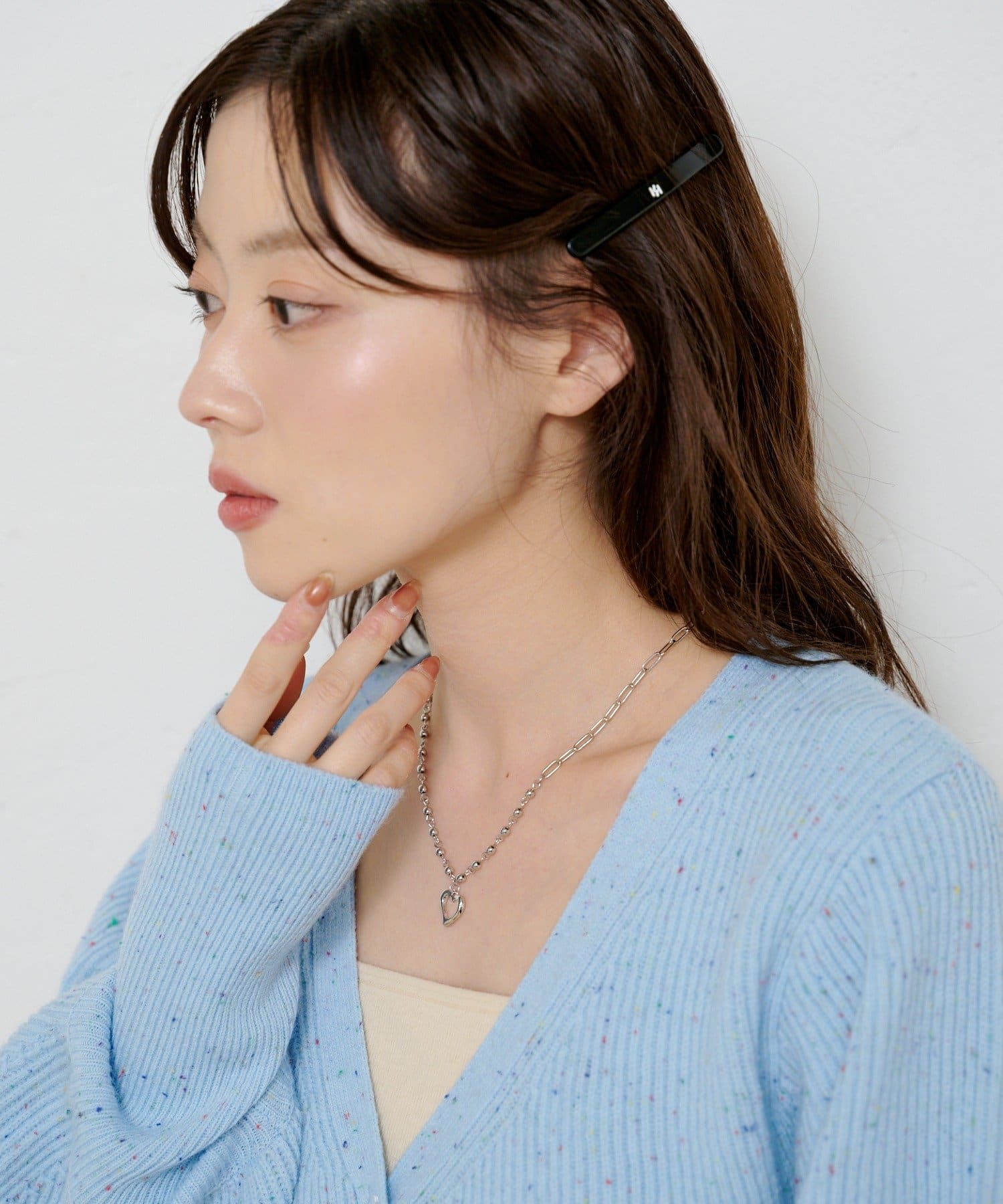 Kastane(カスタネ) 【fiw.】ハートアシメネックレス