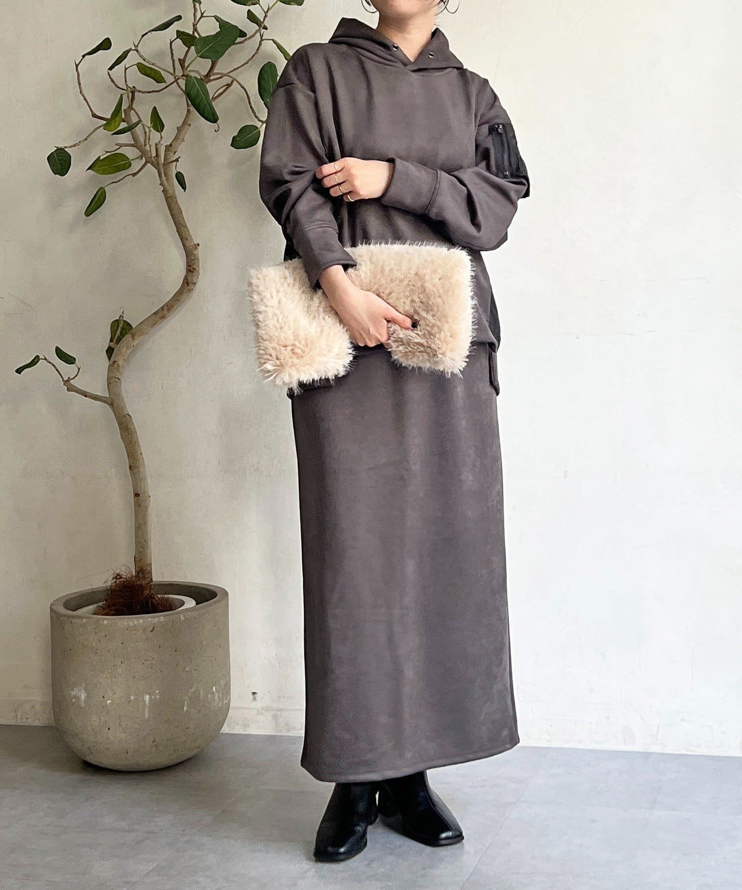 Croisiere(クロジエール) フェイクスエードミリタリーセットアップ