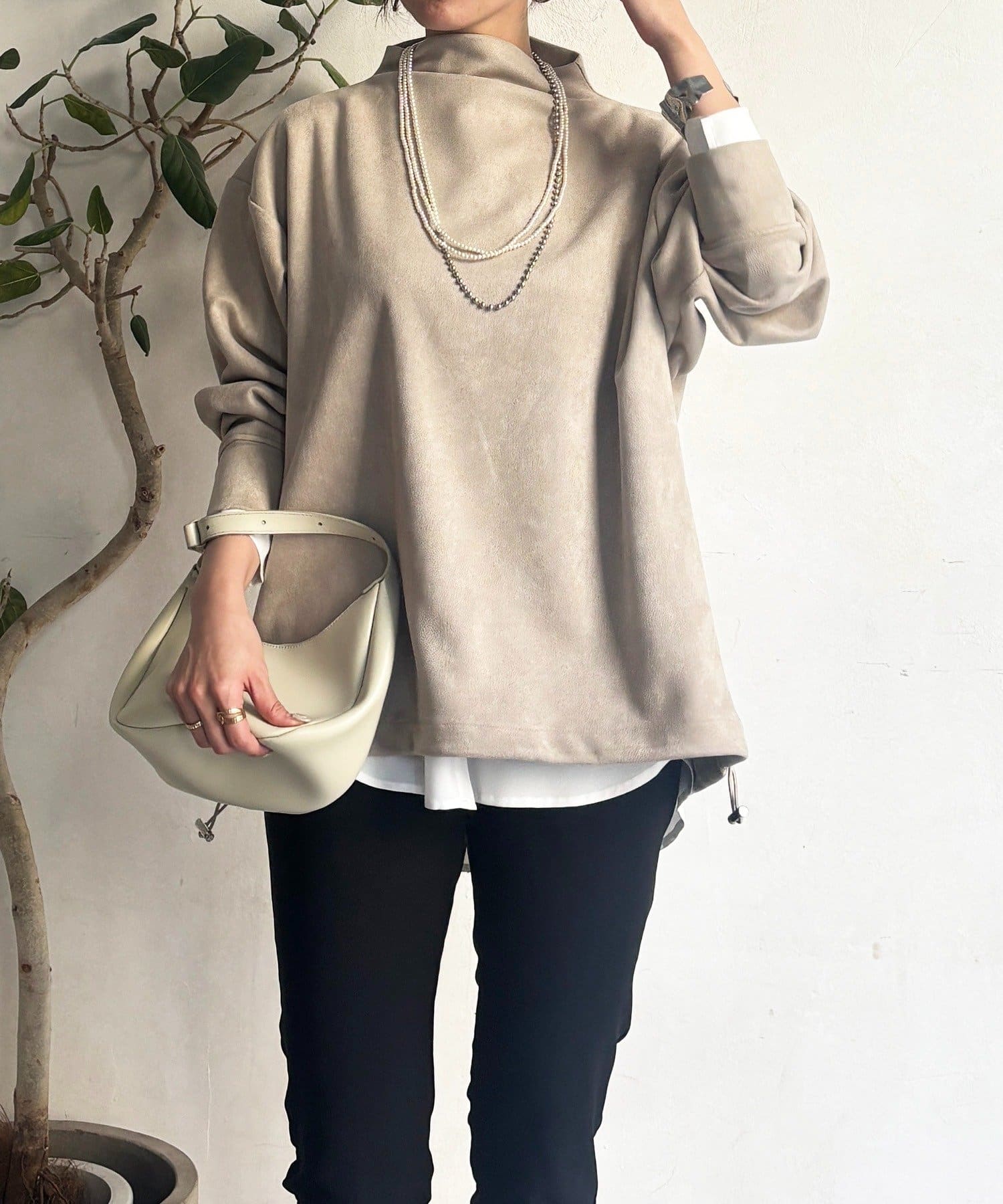 Croisiere(クロジエール) 【オフィスにもおすすめ！】ドロストチュニック