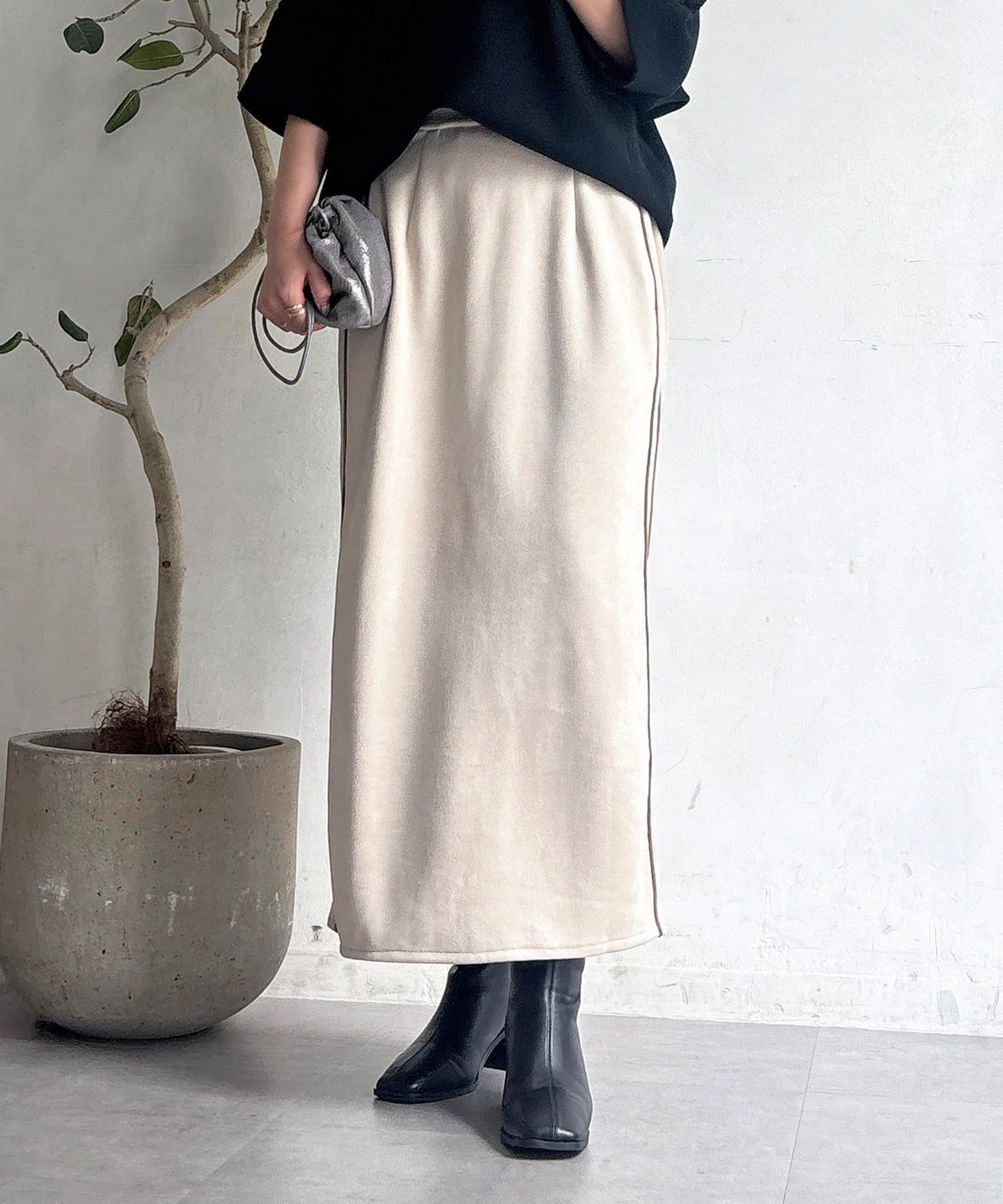 Croisiere(クロジエール) スエードIラインスカート