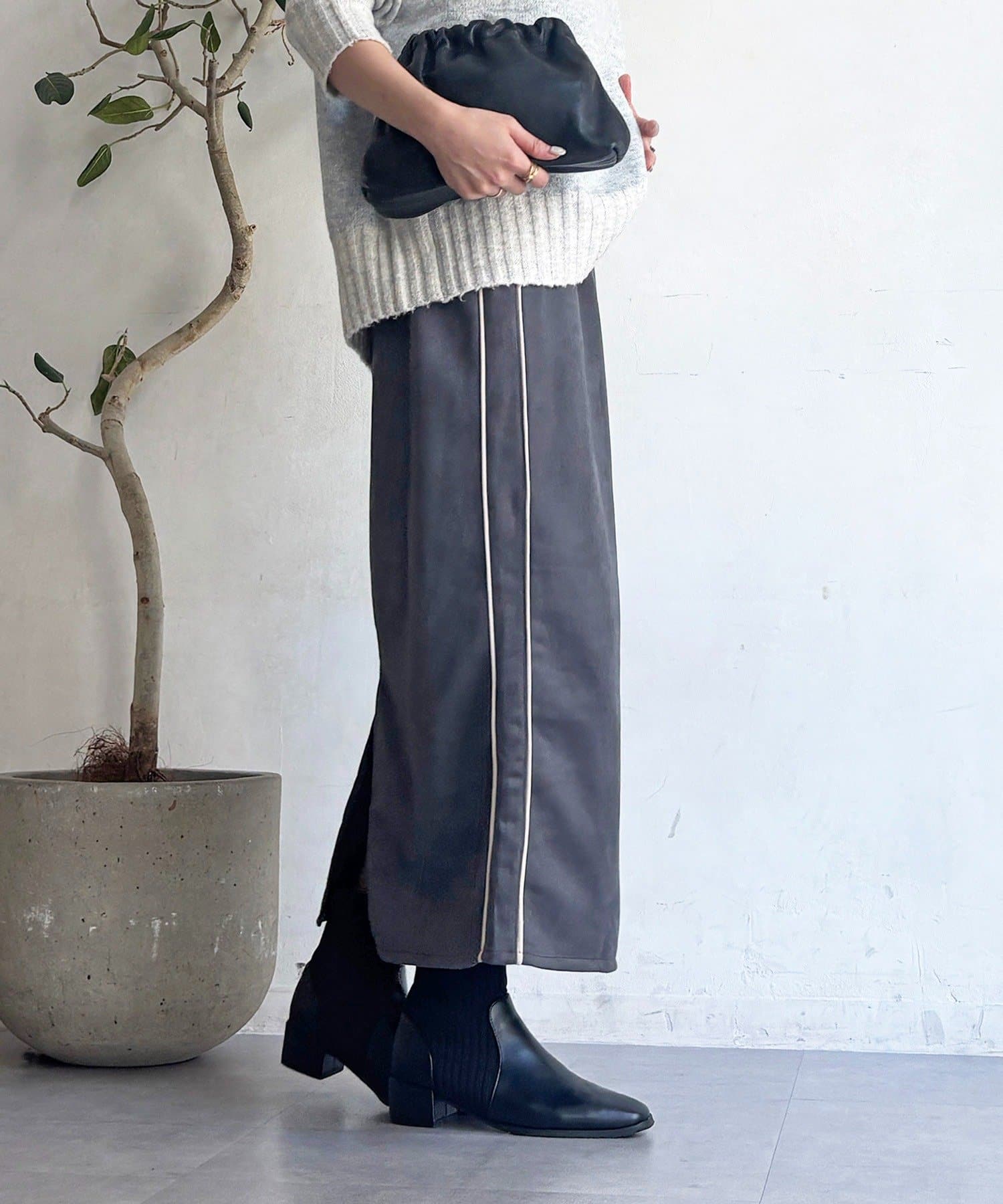 Croisiere(クロジエール) スエードIラインスカート