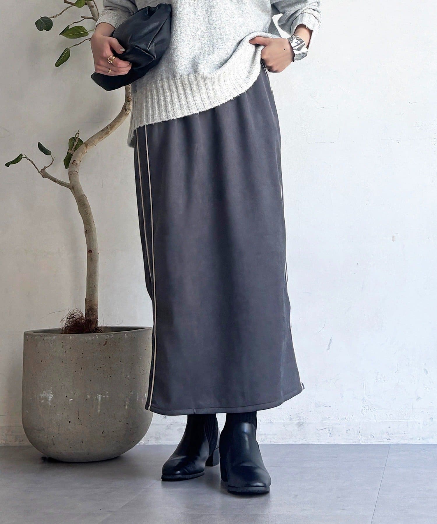 Croisiere(クロジエール) スエードIラインスカート