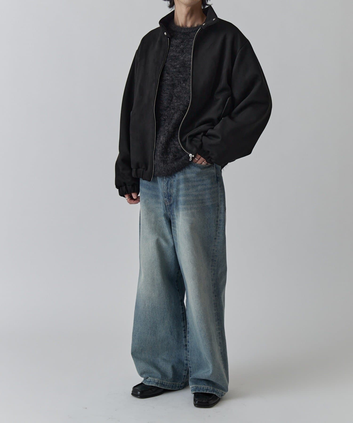 Lui's(ルイス) フェイクスウェード スイングトップブルゾン