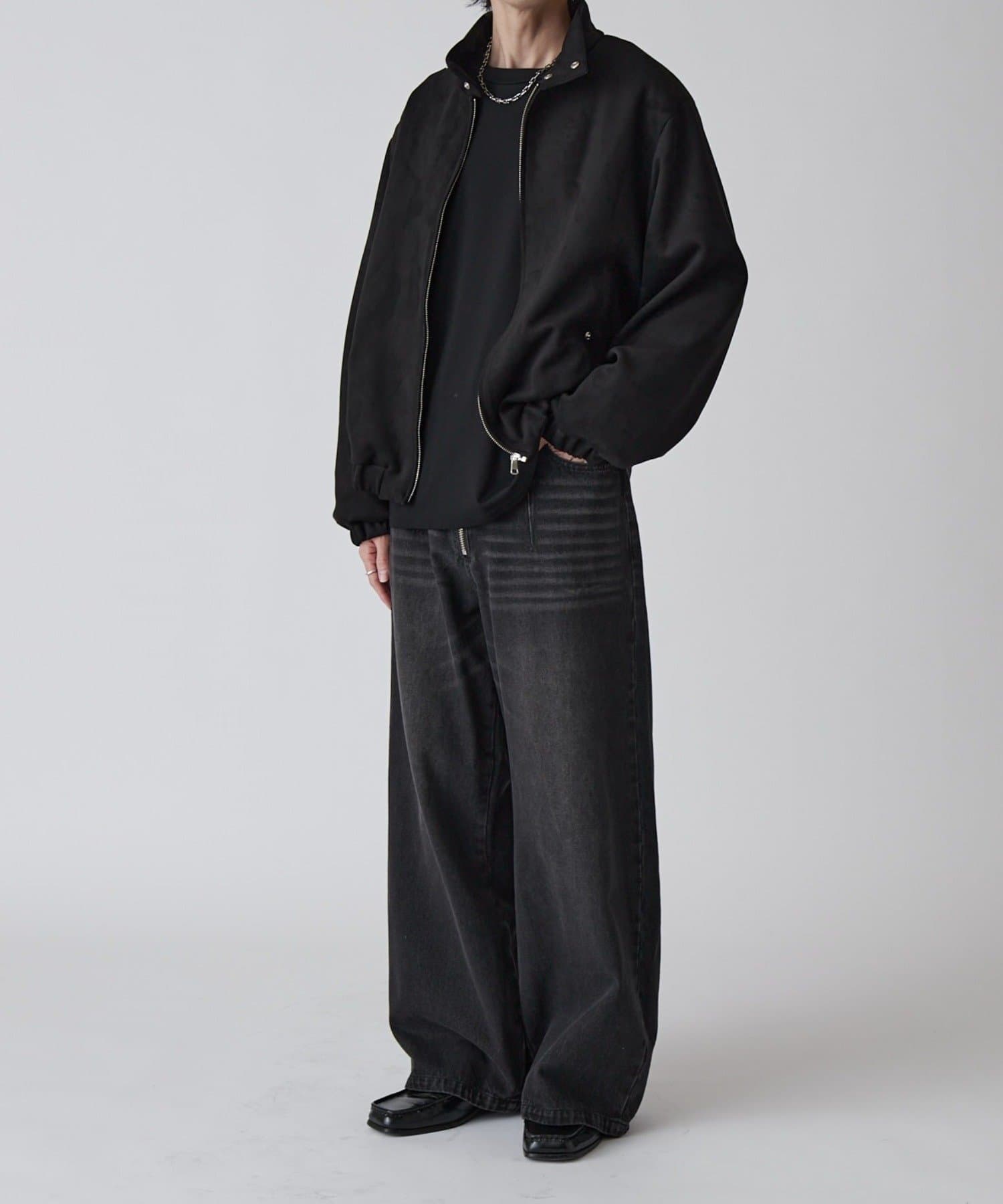 Lui's(ルイス) フェイクスウェード スイングトップブルゾン