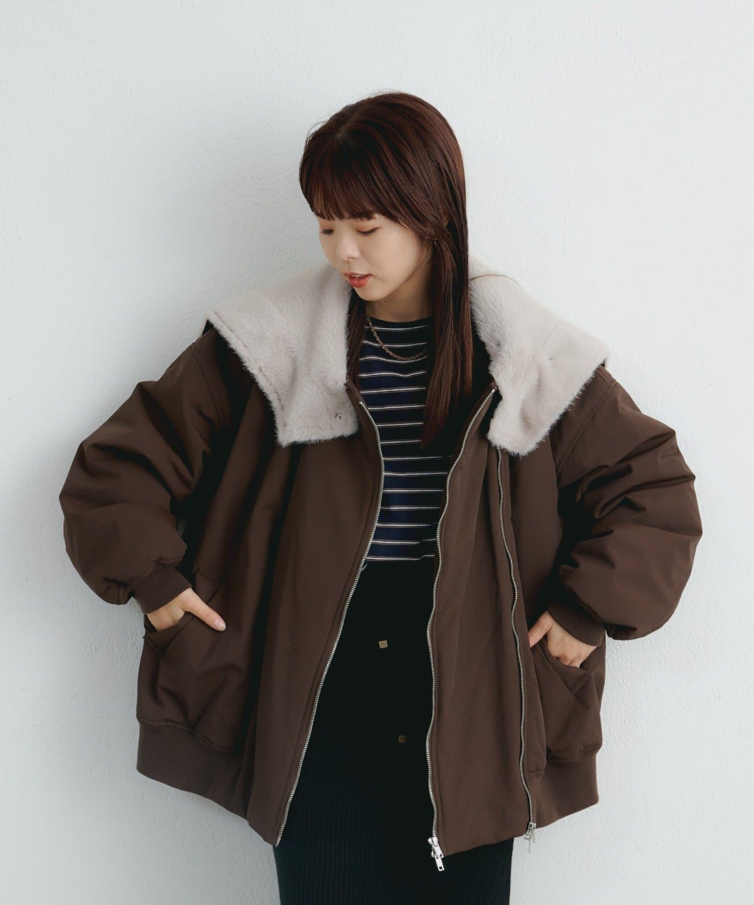 CIAOPANIC TYPY(チャオパニックティピー) 【パルクロ限定】KAIRI企画　撥水2WAYジップ中綿ブルゾン