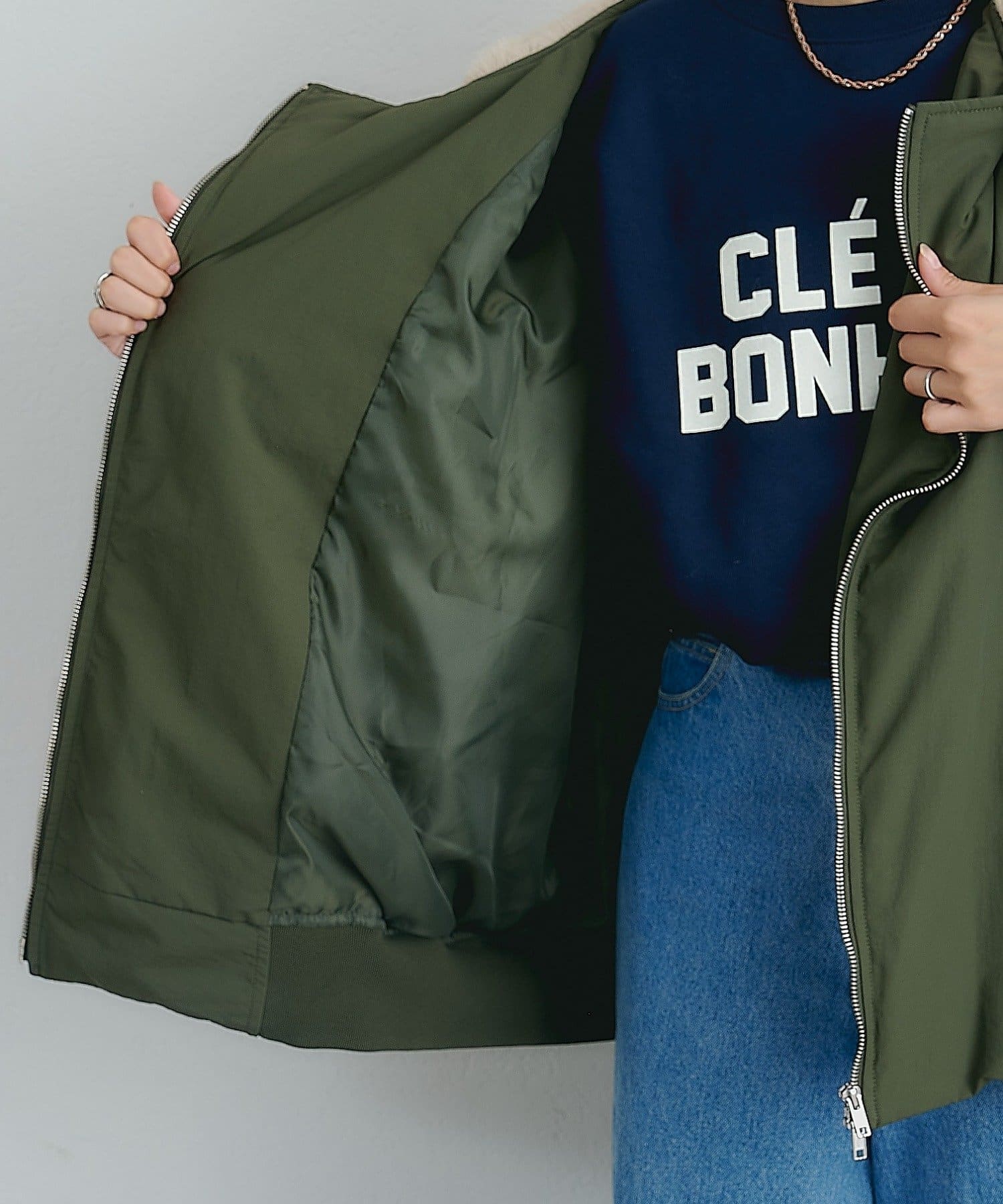 CIAOPANIC TYPY(チャオパニックティピー) 【パルクロ限定】KAIRI企画　撥水2WAYジップ中綿ブルゾン