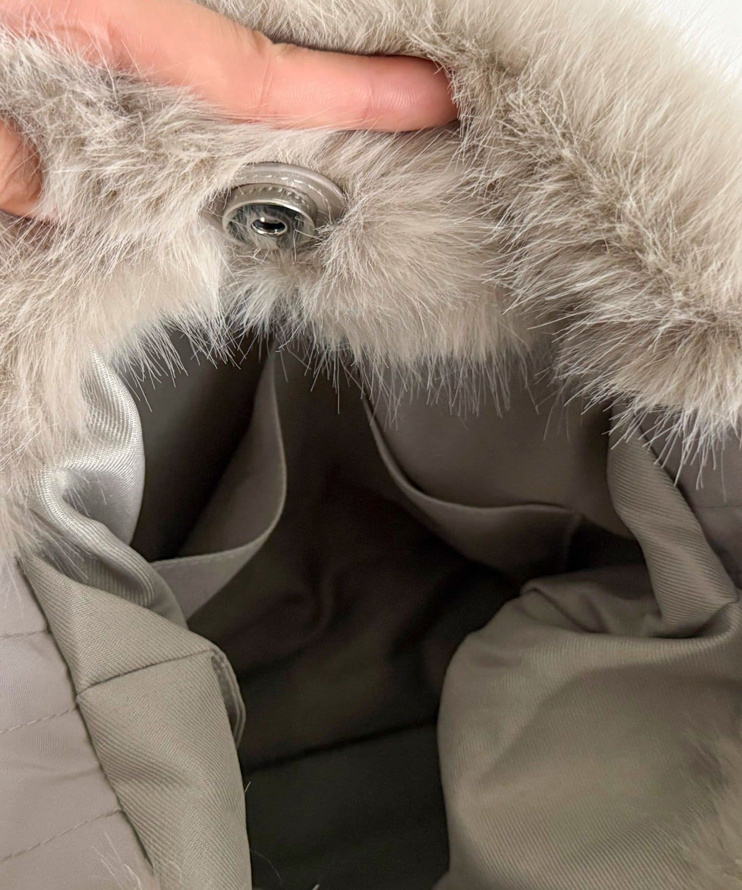 FREDY & GLOSTER(フレディ アンド グロスター) ギャザーハンドルエコファーショルダーバッグ