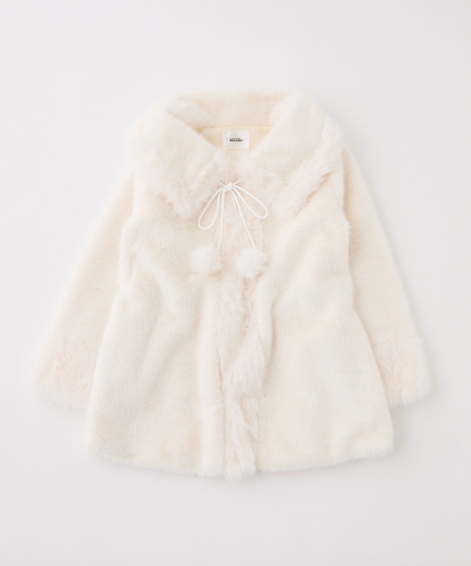 one after another NICE CLAUP(ワンアフターアナザー ナイスクラップ) 【HolidayCollection】衿つきファーミドルコート