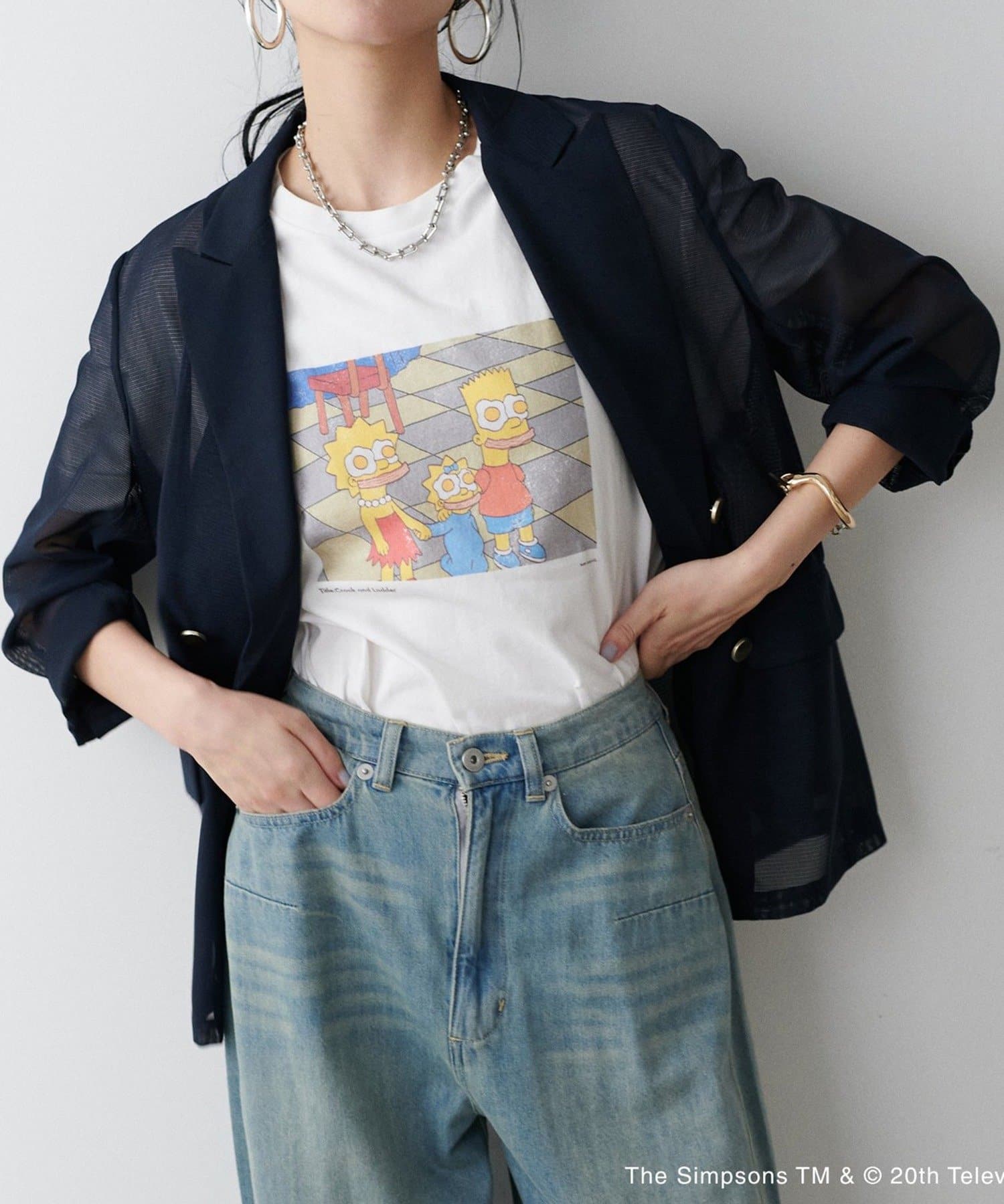 NICE CLAUP / OLIVE des OLIVE OUTLET(ナイスクラップ  / オリーブ デ オリーブ アウトレット) 【LARUTA】シンプソンズロゴＴシャツ