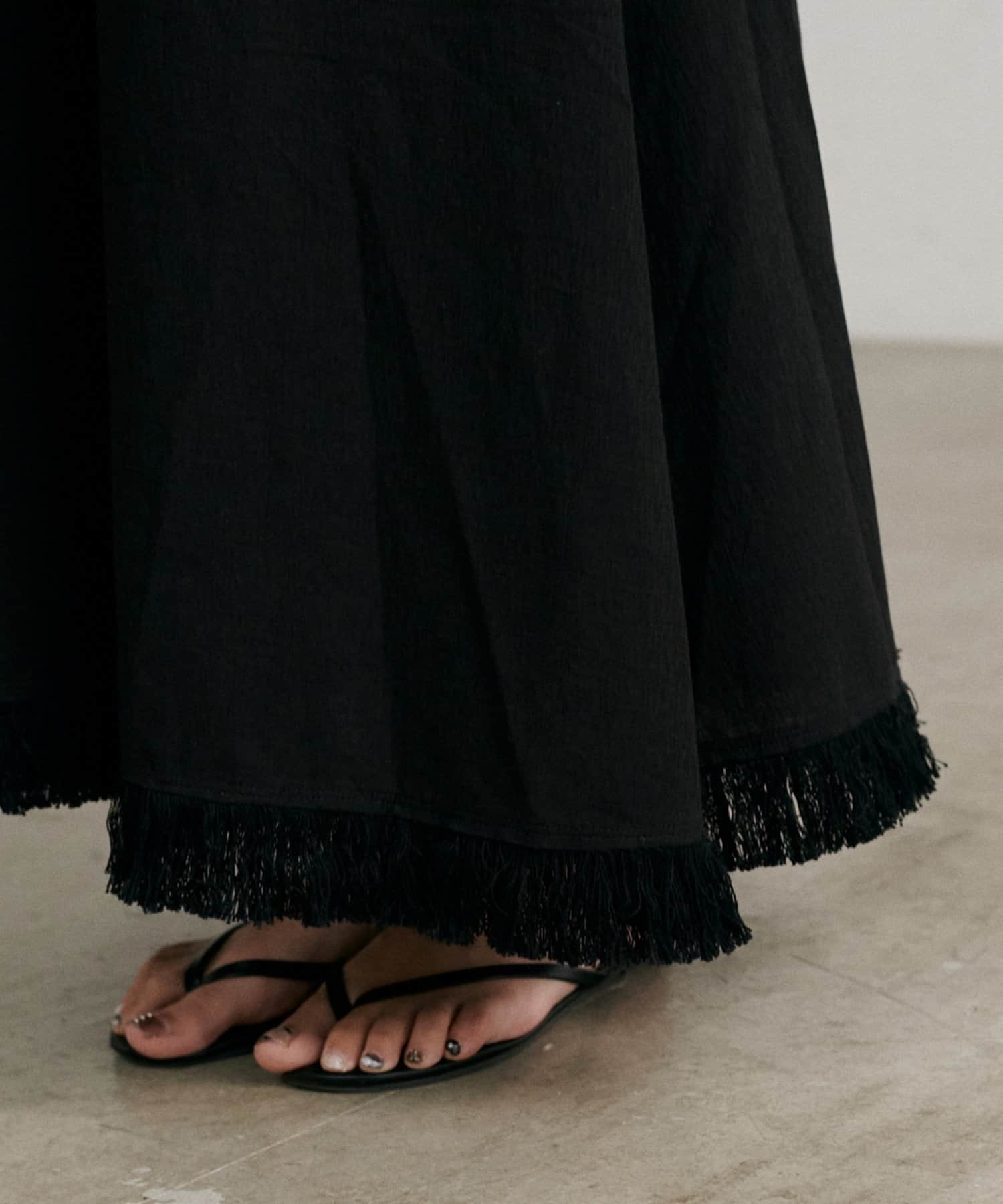 NICE CLAUP / OLIVE des OLIVE OUTLET(ナイスクラップ  / オリーブ デ オリーブ アウトレット) 【LARUTA】アメスリフリンジワンピース