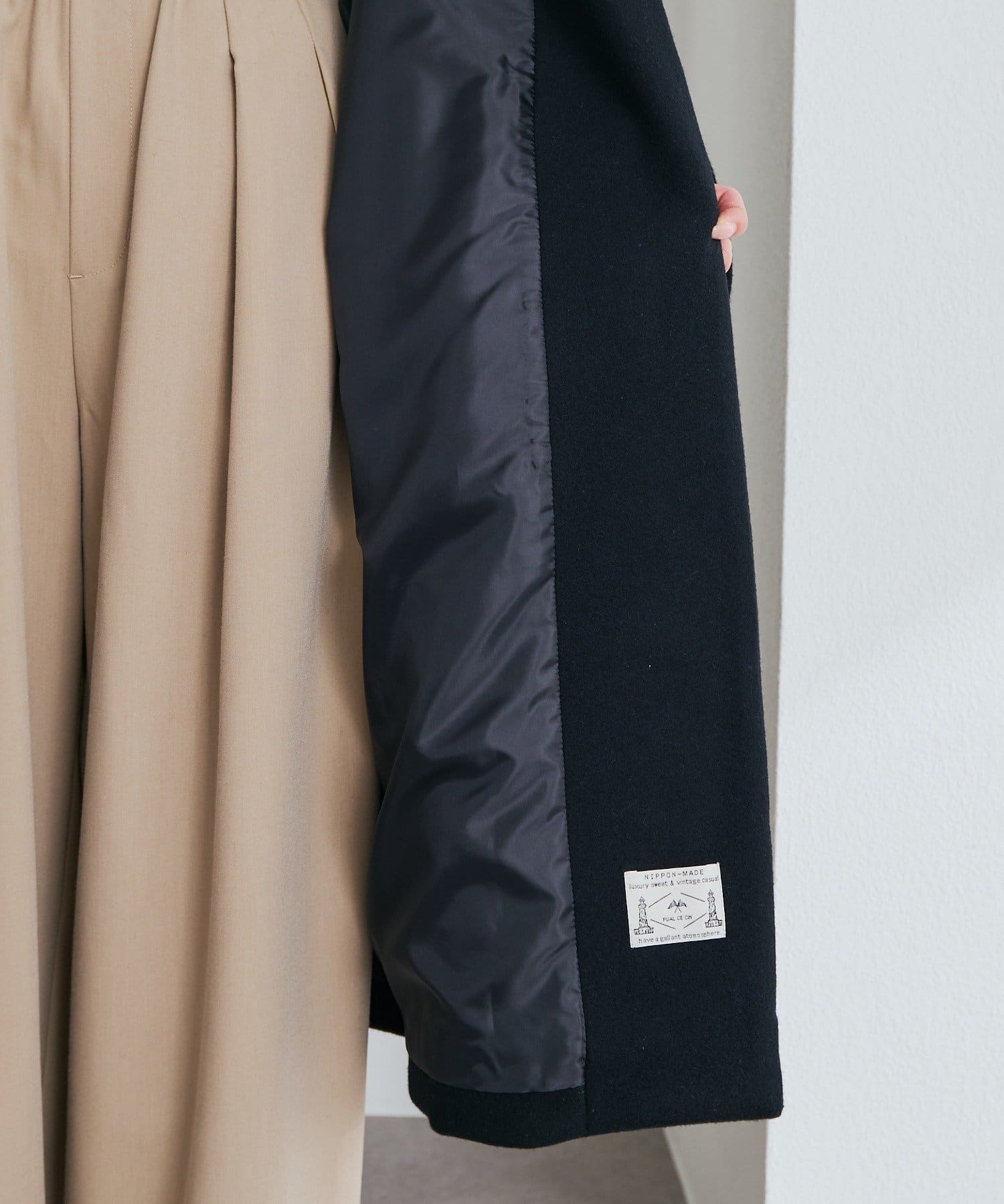 PUAL CE CIN(ピュアルセシン) 【日本製】メルトンチェスターコート