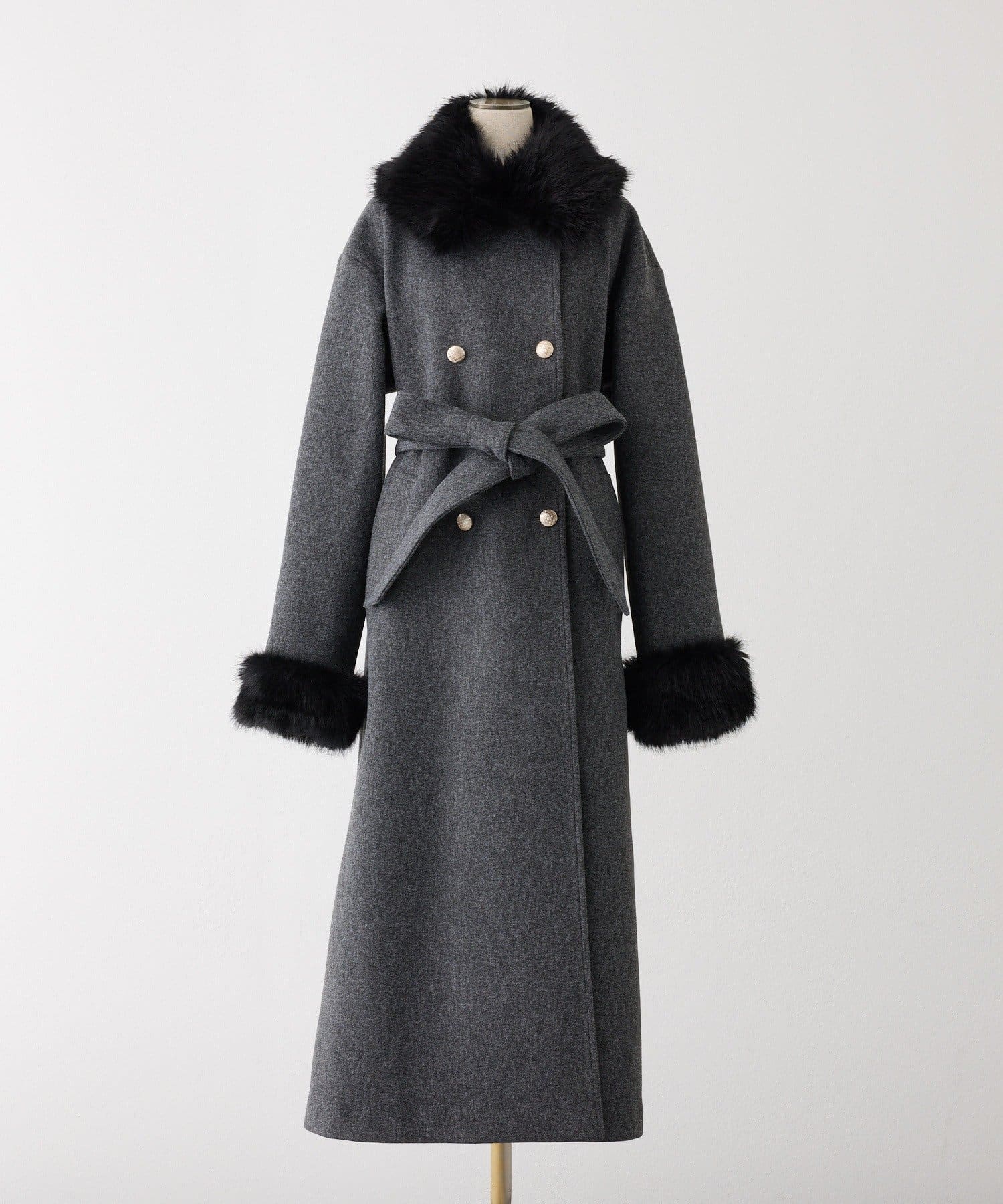 one after another NICE CLAUP(ワンアフターアナザー ナイスクラップ) 【HolidayCollection】ファー付マルチロングコート