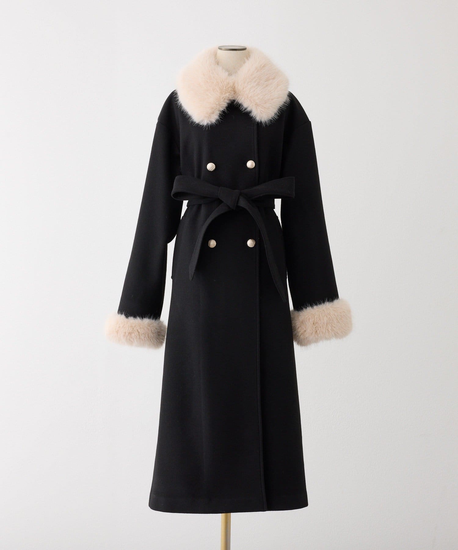 one after another NICE CLAUP(ワンアフターアナザー ナイスクラップ) 【HolidayCollection】ファー付マルチロングコート