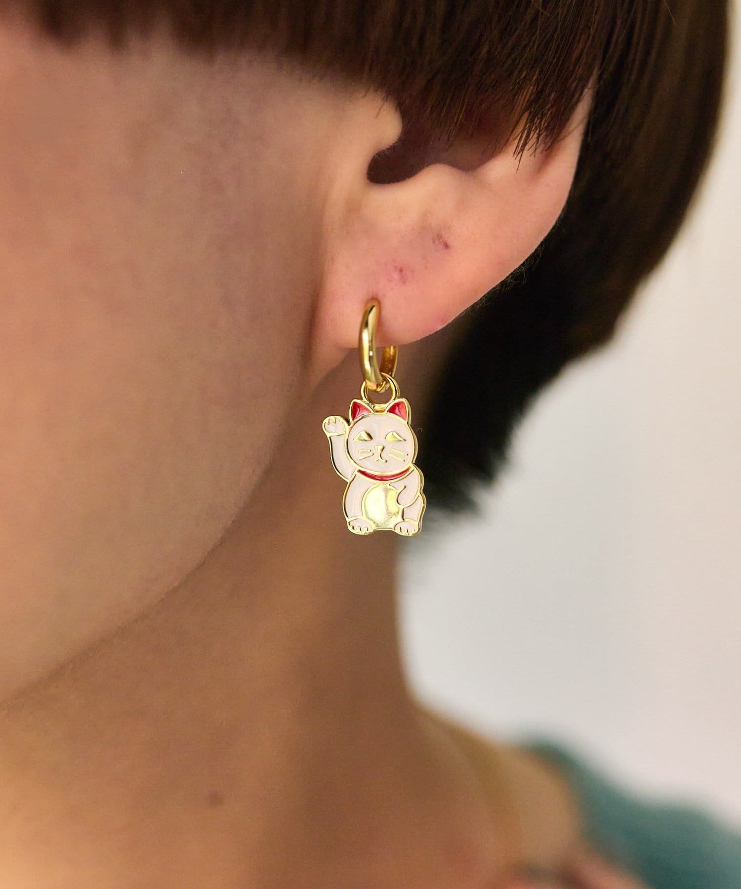 ear PAPILLONNER(イア パピヨネ) 【Yellow Owl Workshop（イエロー・アウル・ワークショップ）】フープピアス
