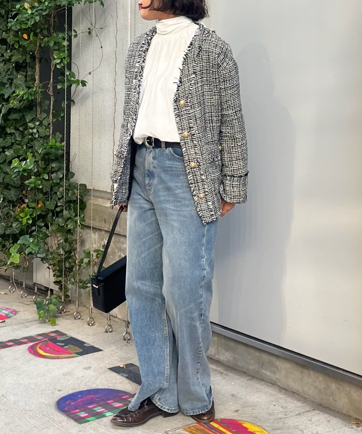 GALLARDAGALANTE(ガリャルダガランテ) 【WEB限定/手洗い可】【ON／OFF活躍】ツイードジャケット