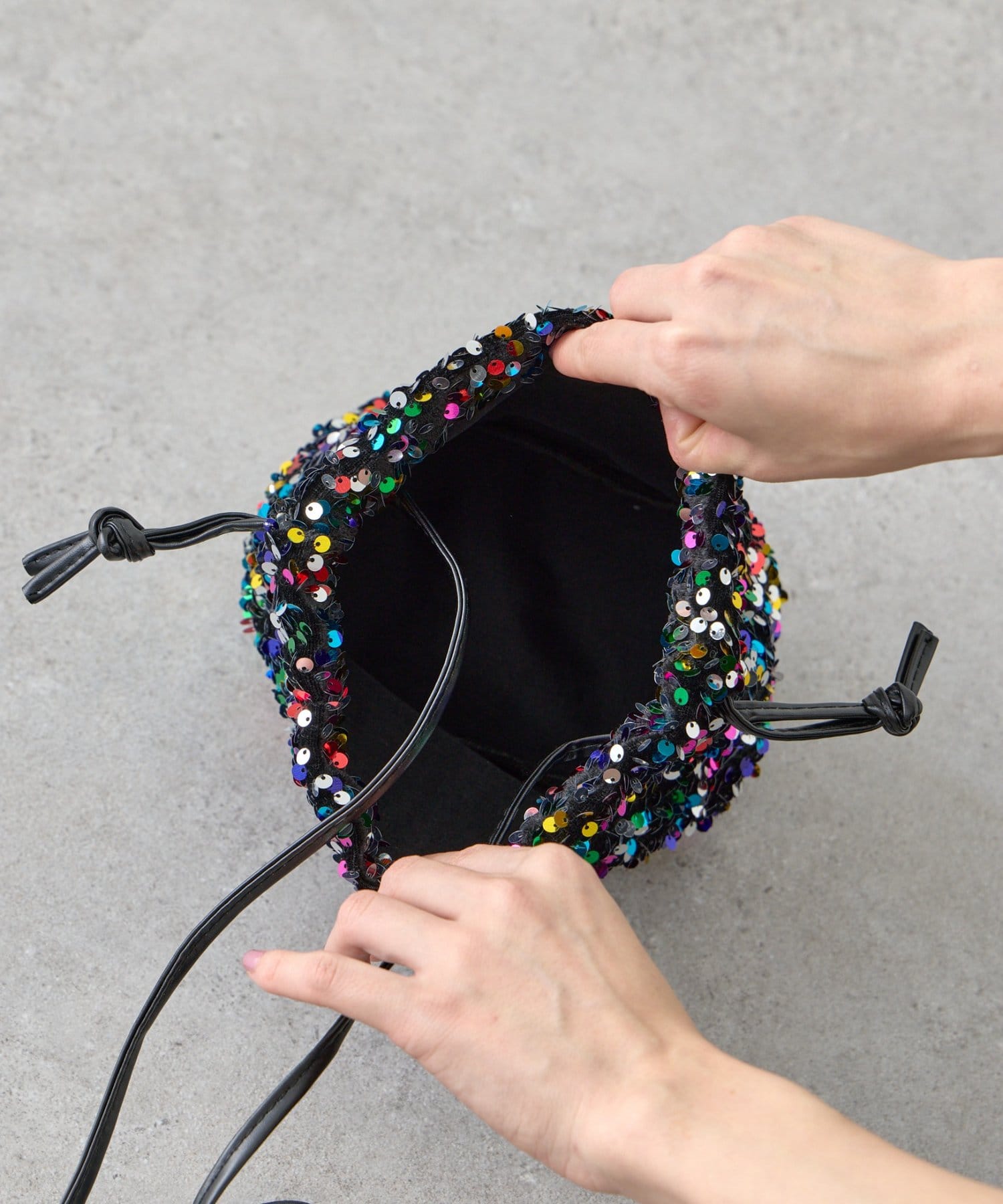 SHENERY(シーナリー) スパンコールバッグ